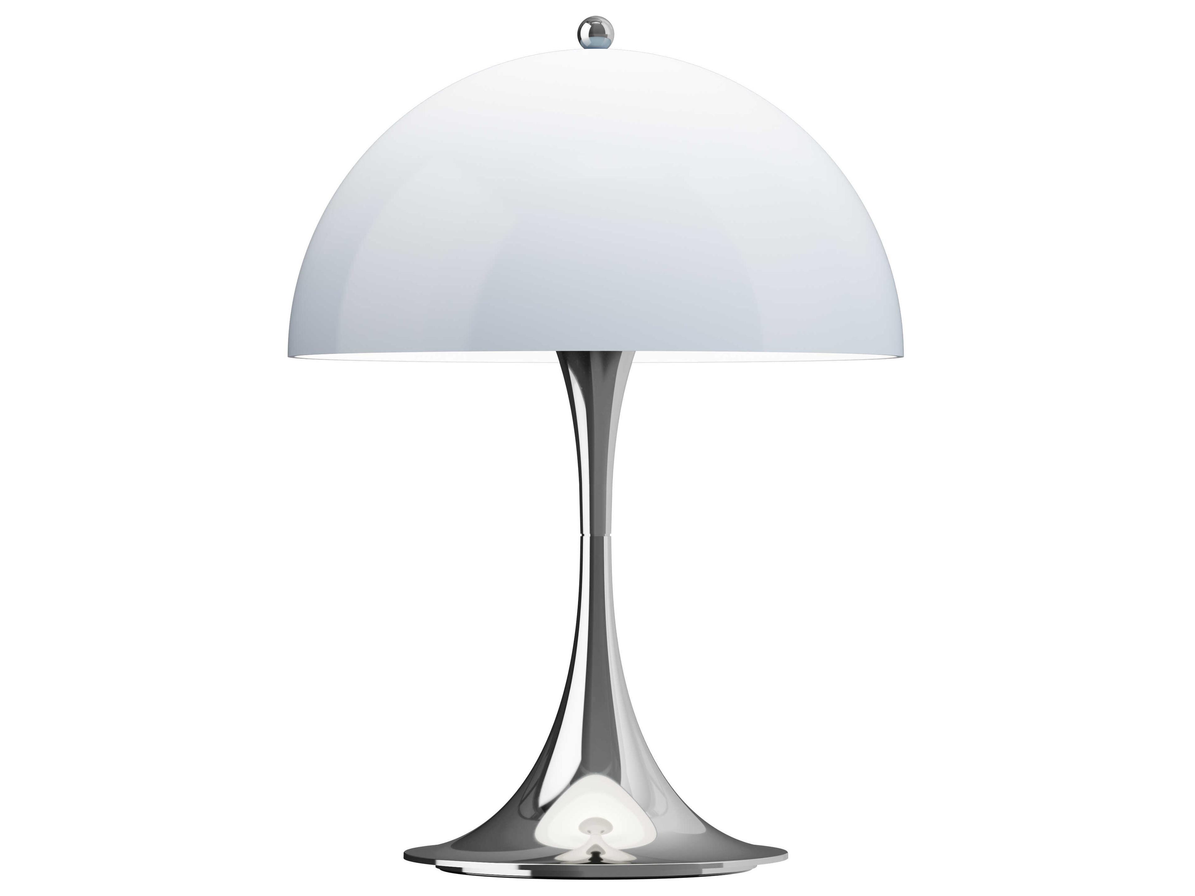 Louis Poulsen Panthella Chrome Opal Blue Grey Table Lamp