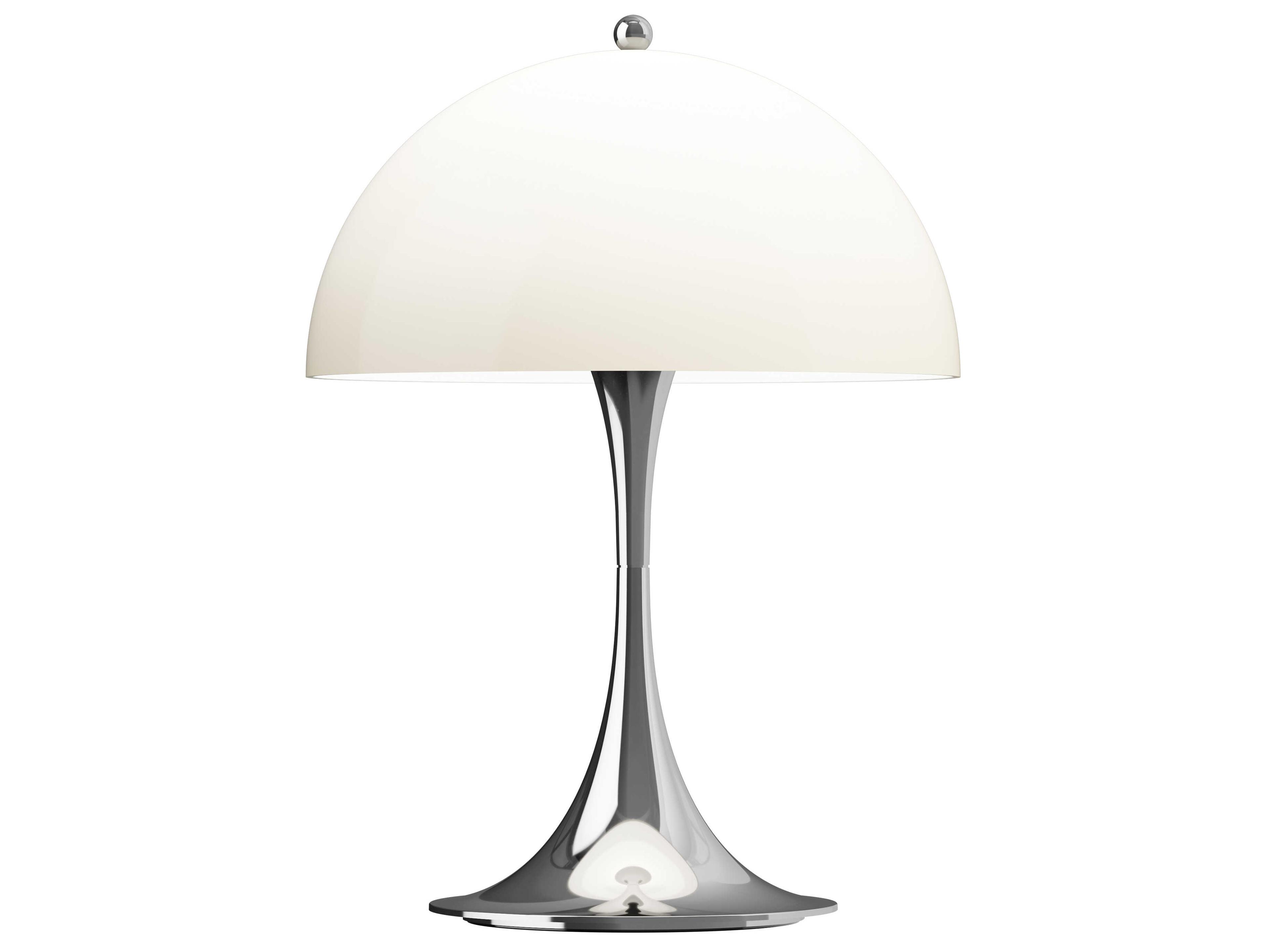 Louis Poulsen Panthella Chrome Opal Beige Table Lamp