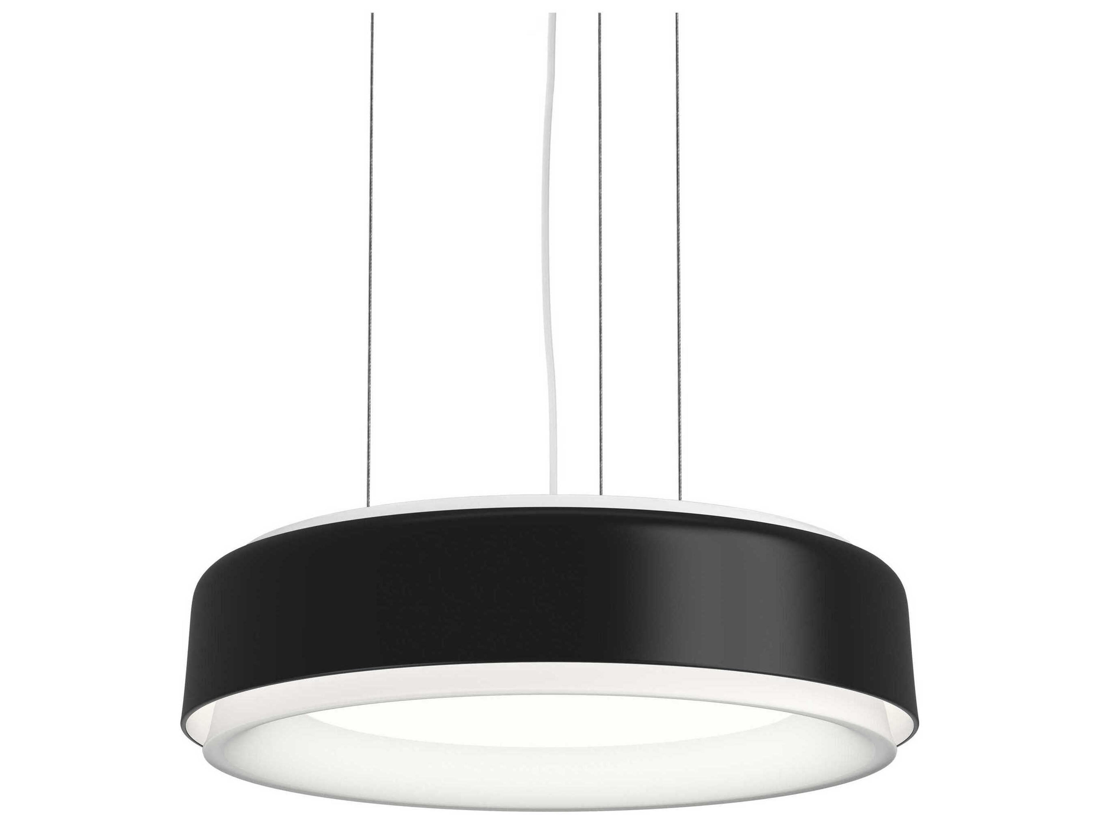 LP Grand Black Round Pendant