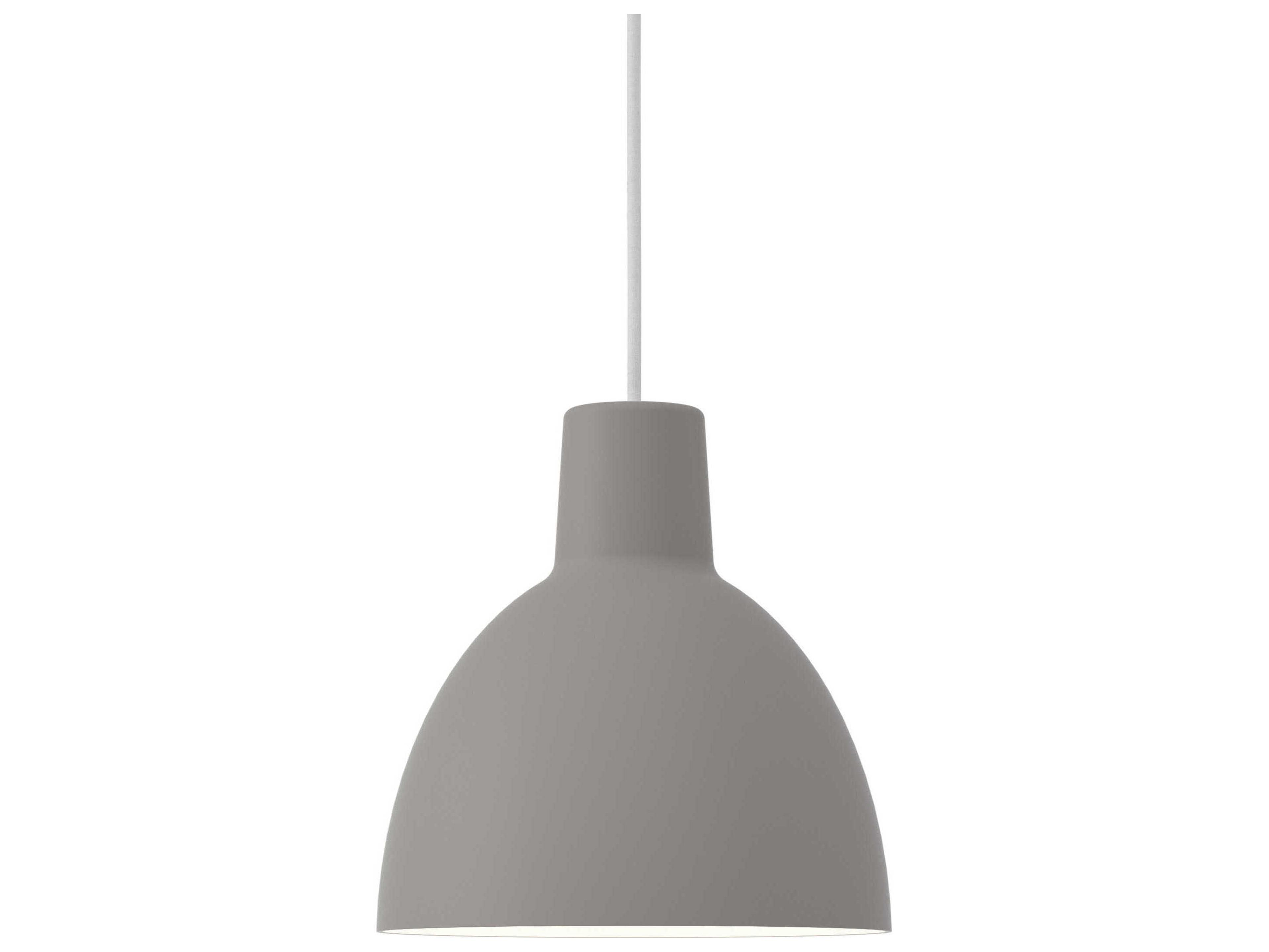 Louis Poulsen Toldbod 1-Light Gray Bell Mini Pendant