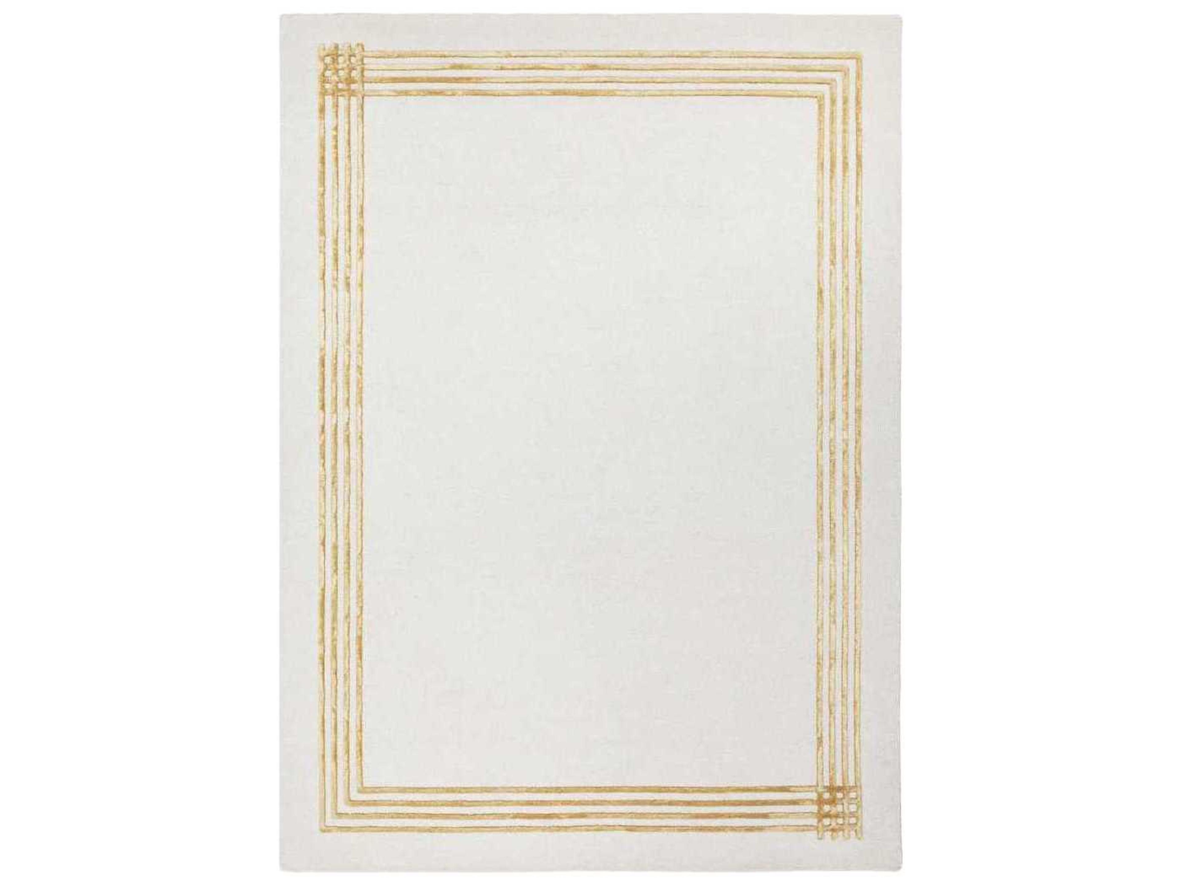 Ligne Pure Beeline Bordered Area Rug