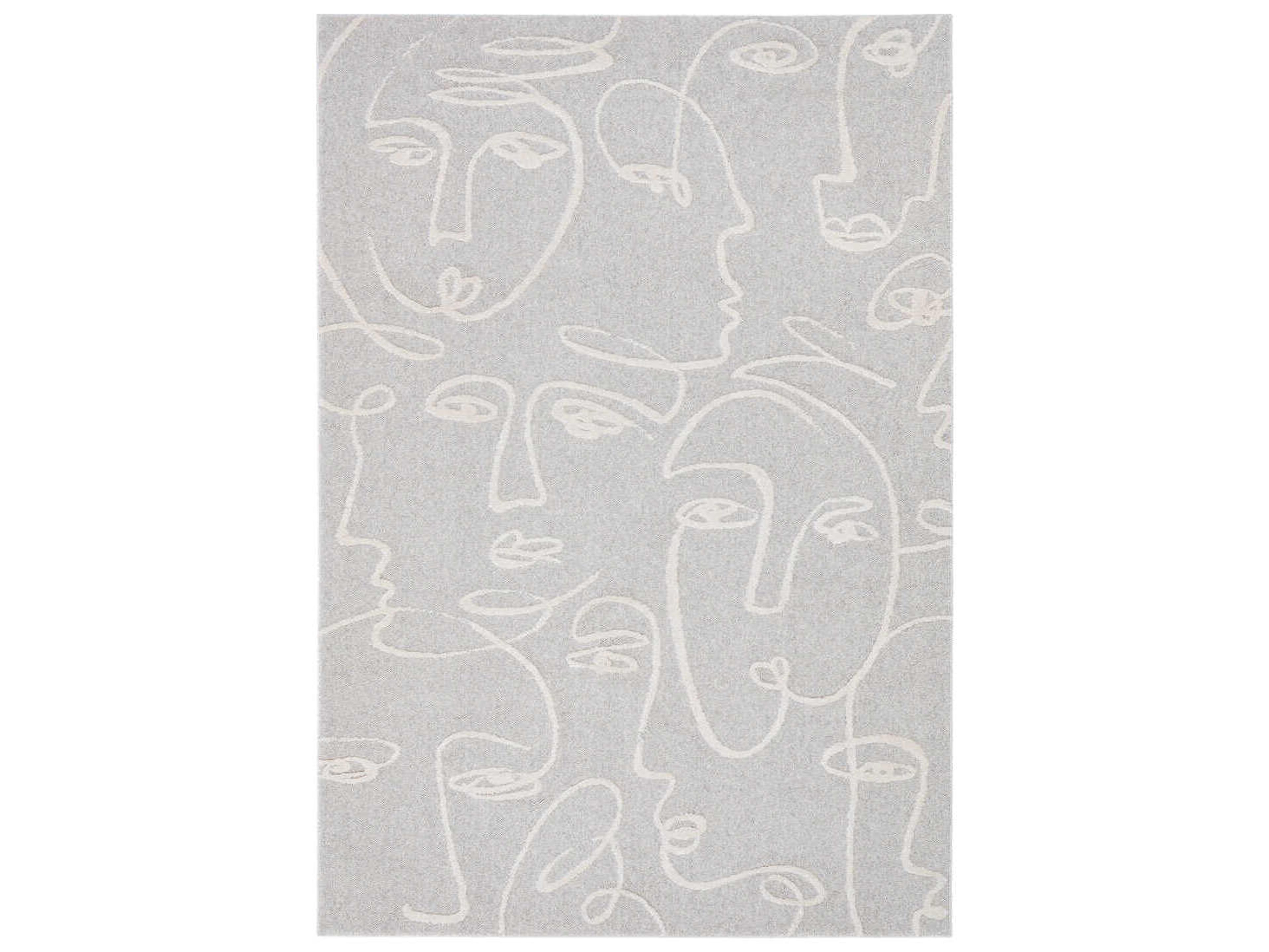 Ligne Pure Faces Graphic Area Rug