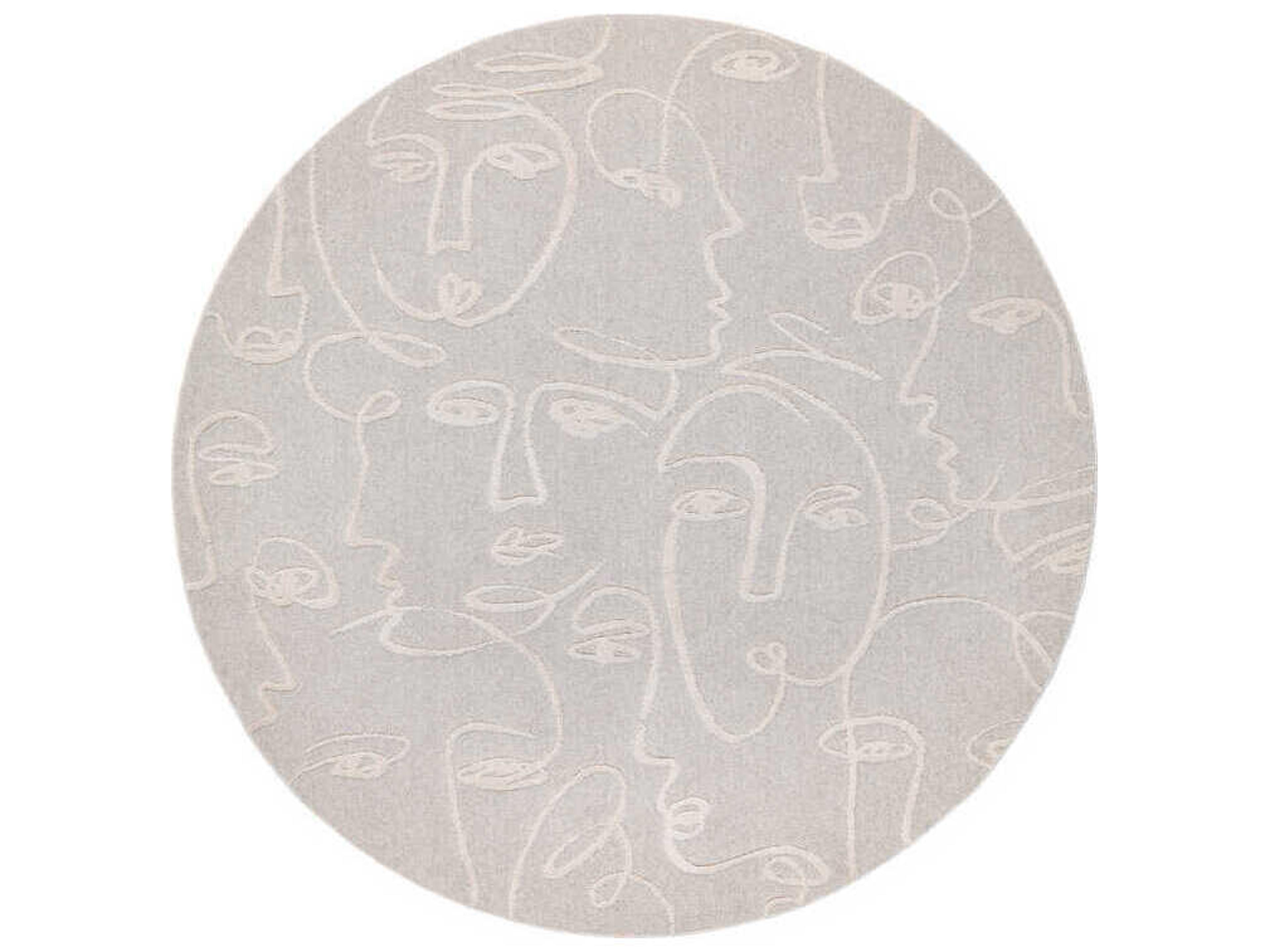 Ligne Pure Faces Graphic Area Rug