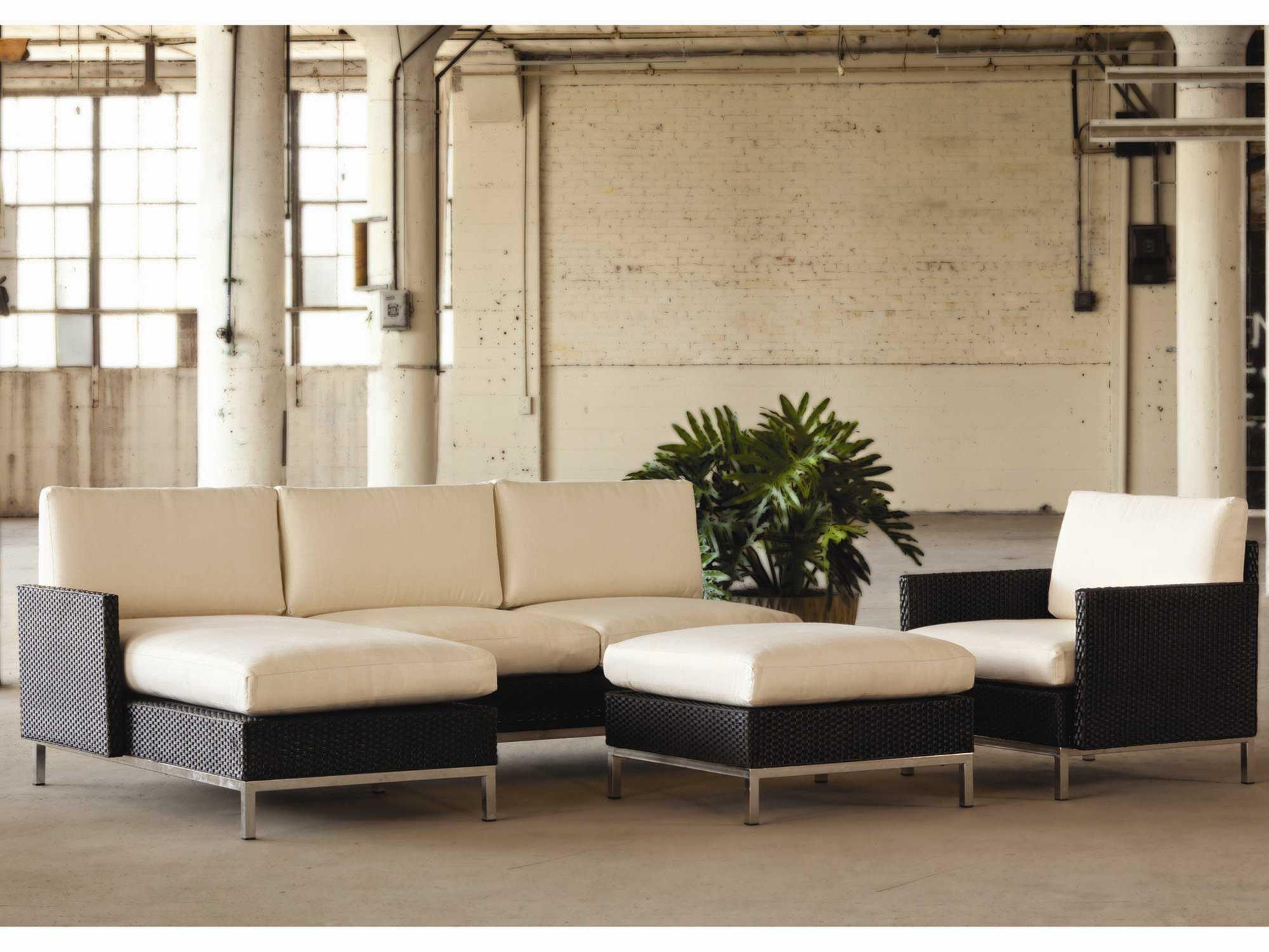 Lloyd Flanders Elements Wicker Cushion Patio Lounge Set