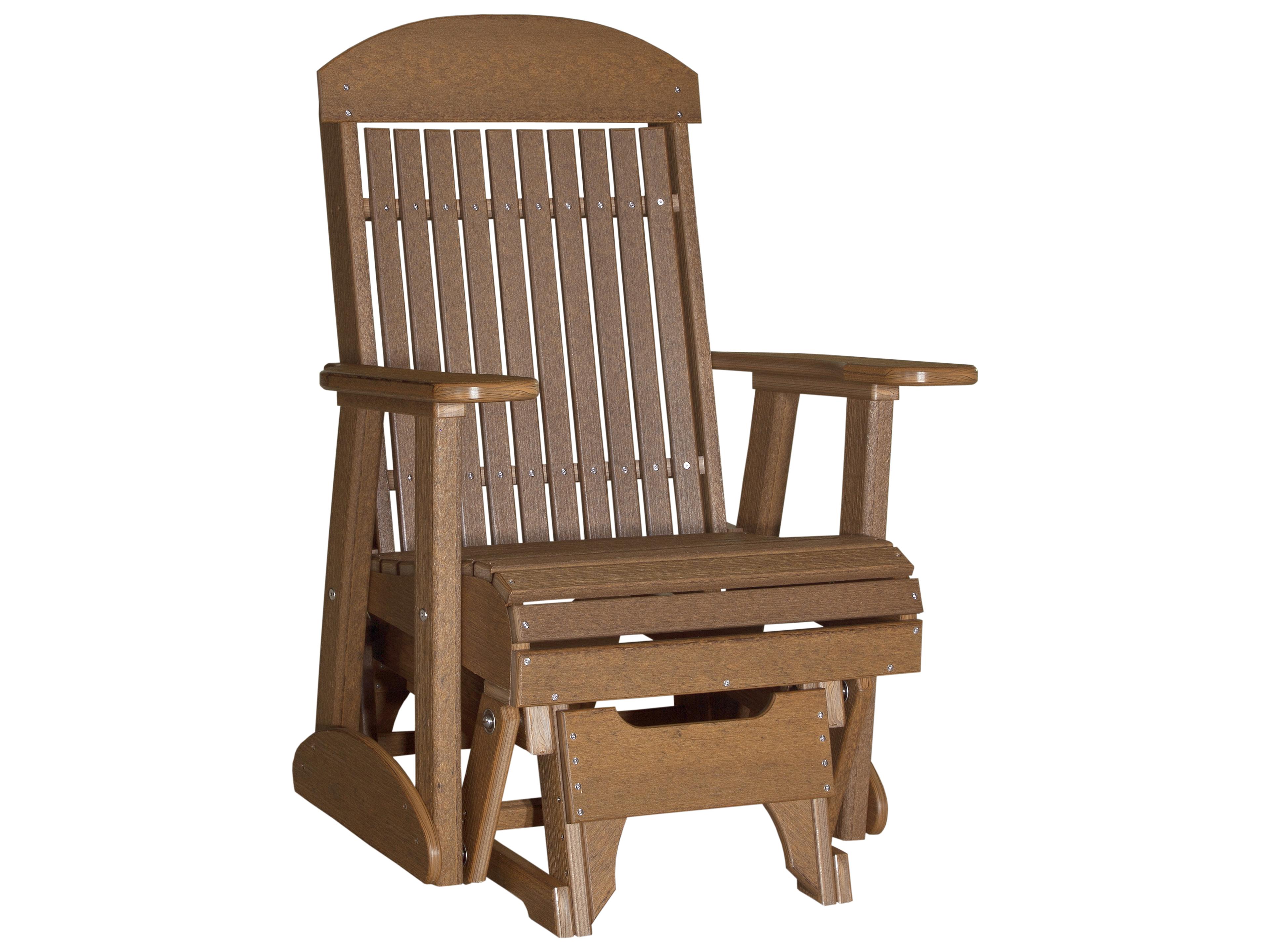 LuxCraft Recycled Plastic Classic Glider Chair