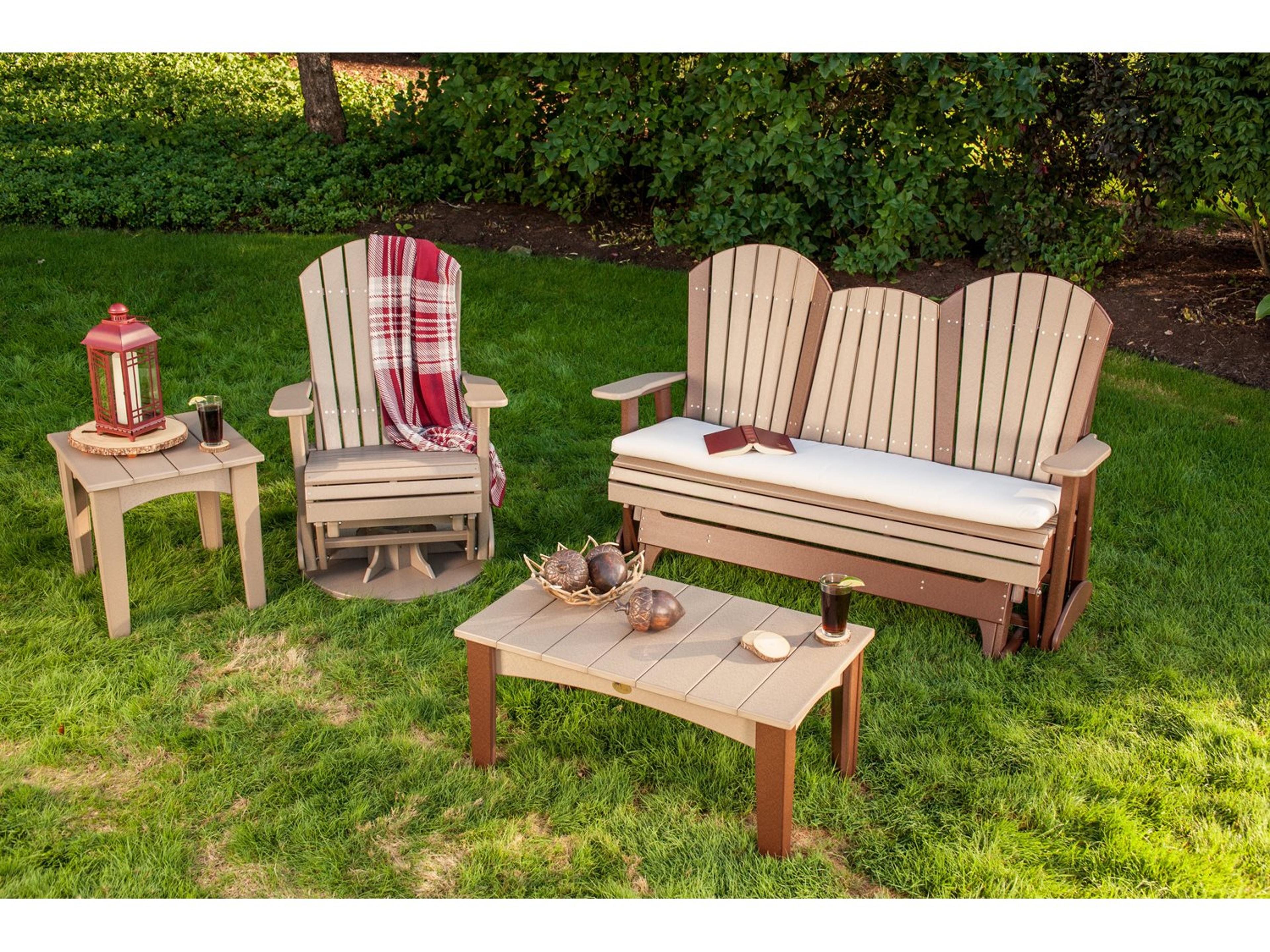 LuxCraft Recycled Plastic Patio Lounge Set