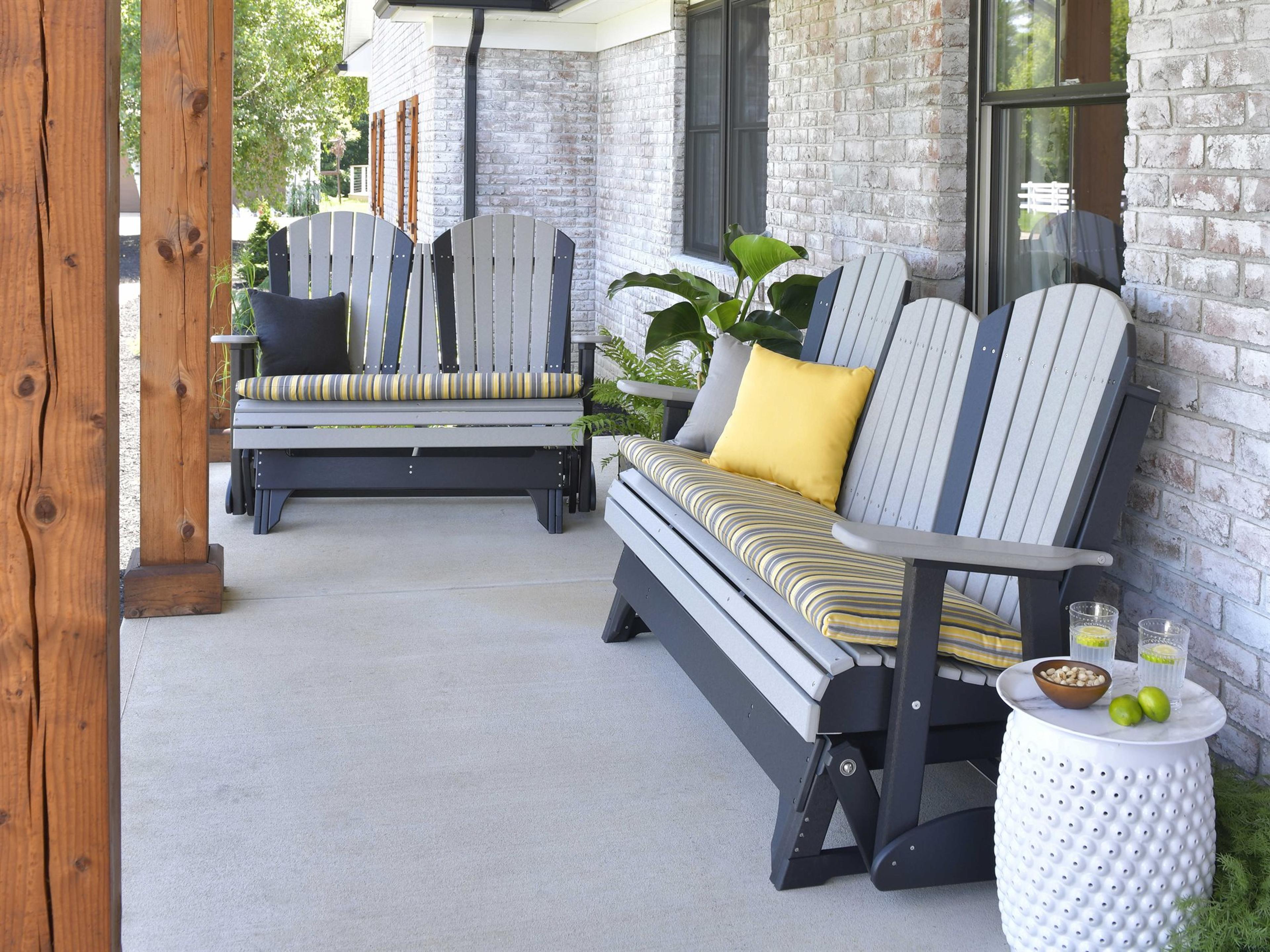 LuxCraft Recycled Plastic Outdoor Patio Lounge Set