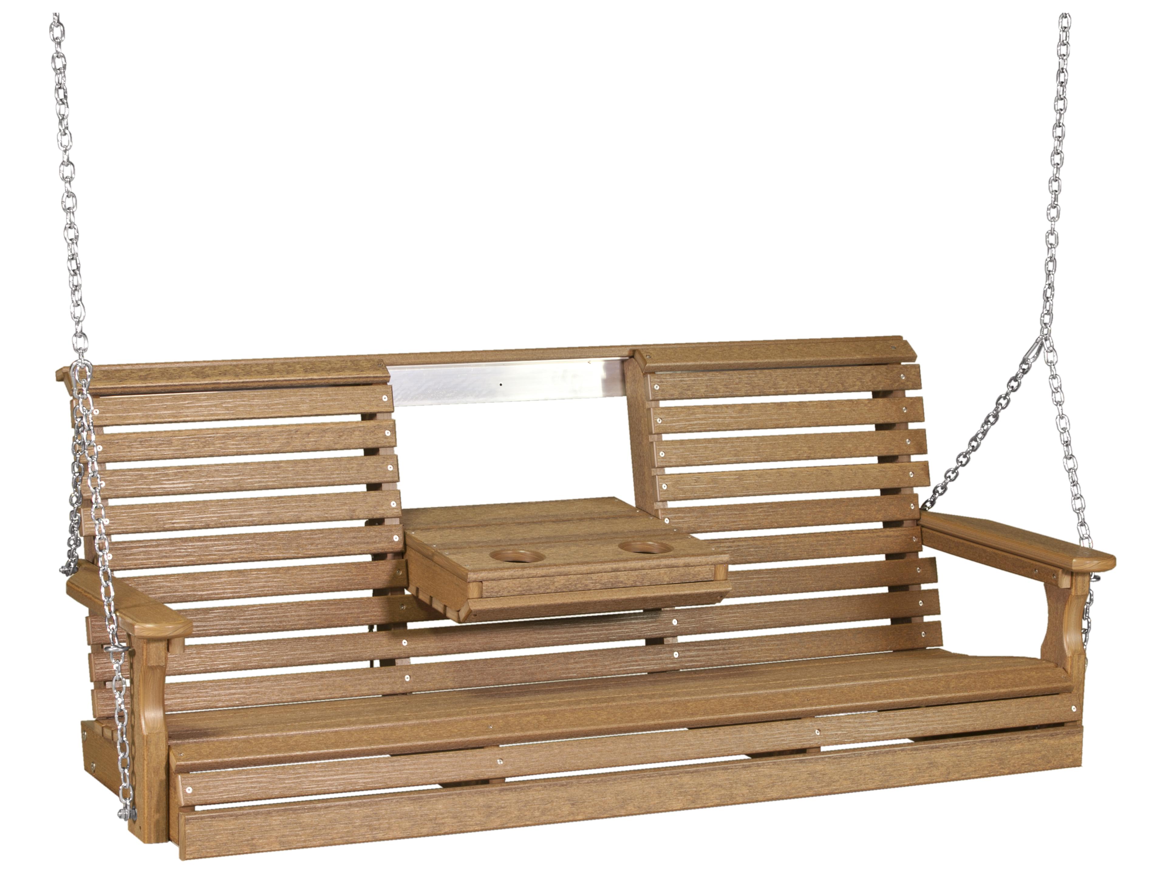 LuxCraft Recycled Plastic Plain Outdoor Swing