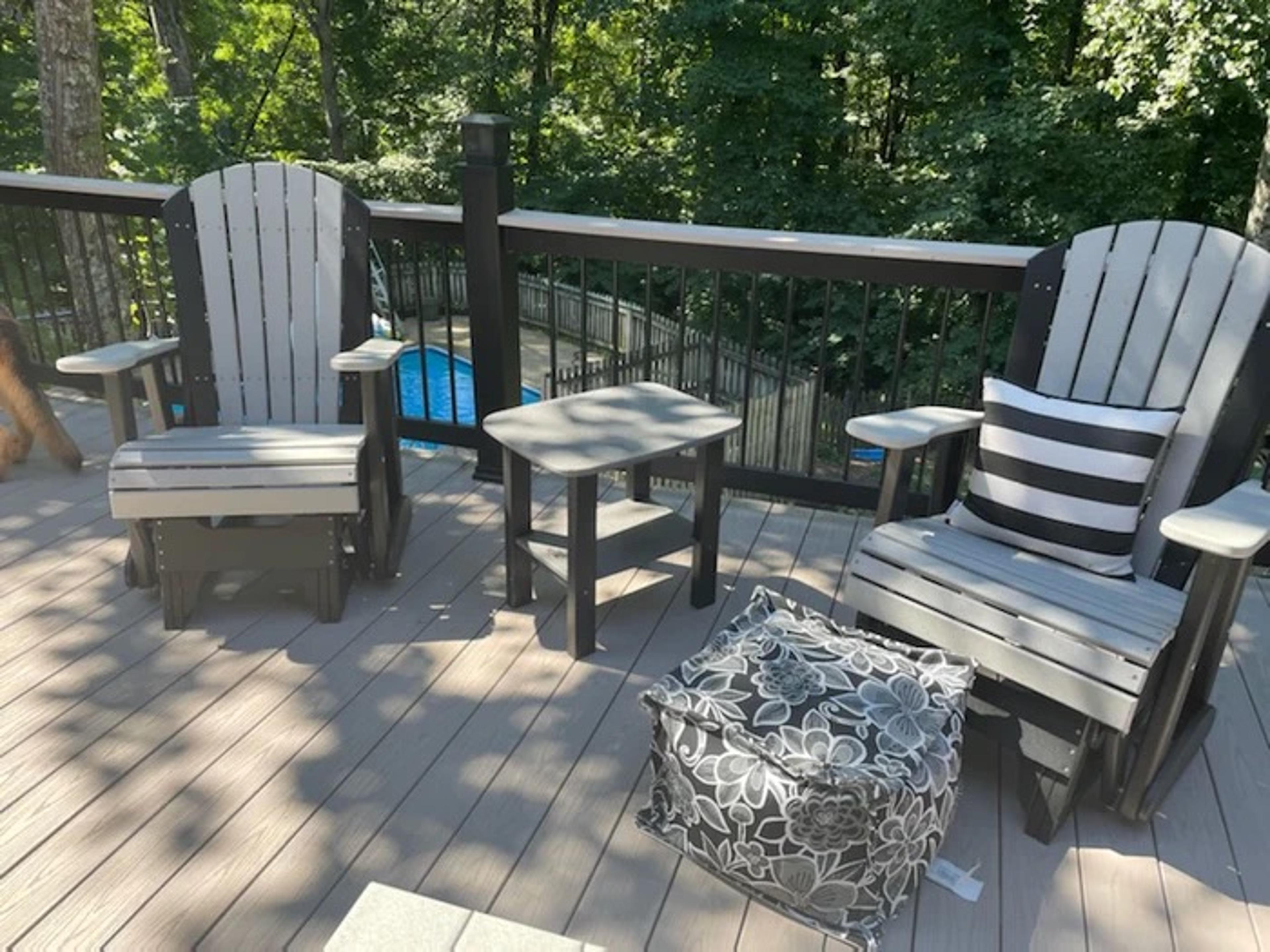 LuxCraft Adirondack Recycled Plastic Patio Lounge Set