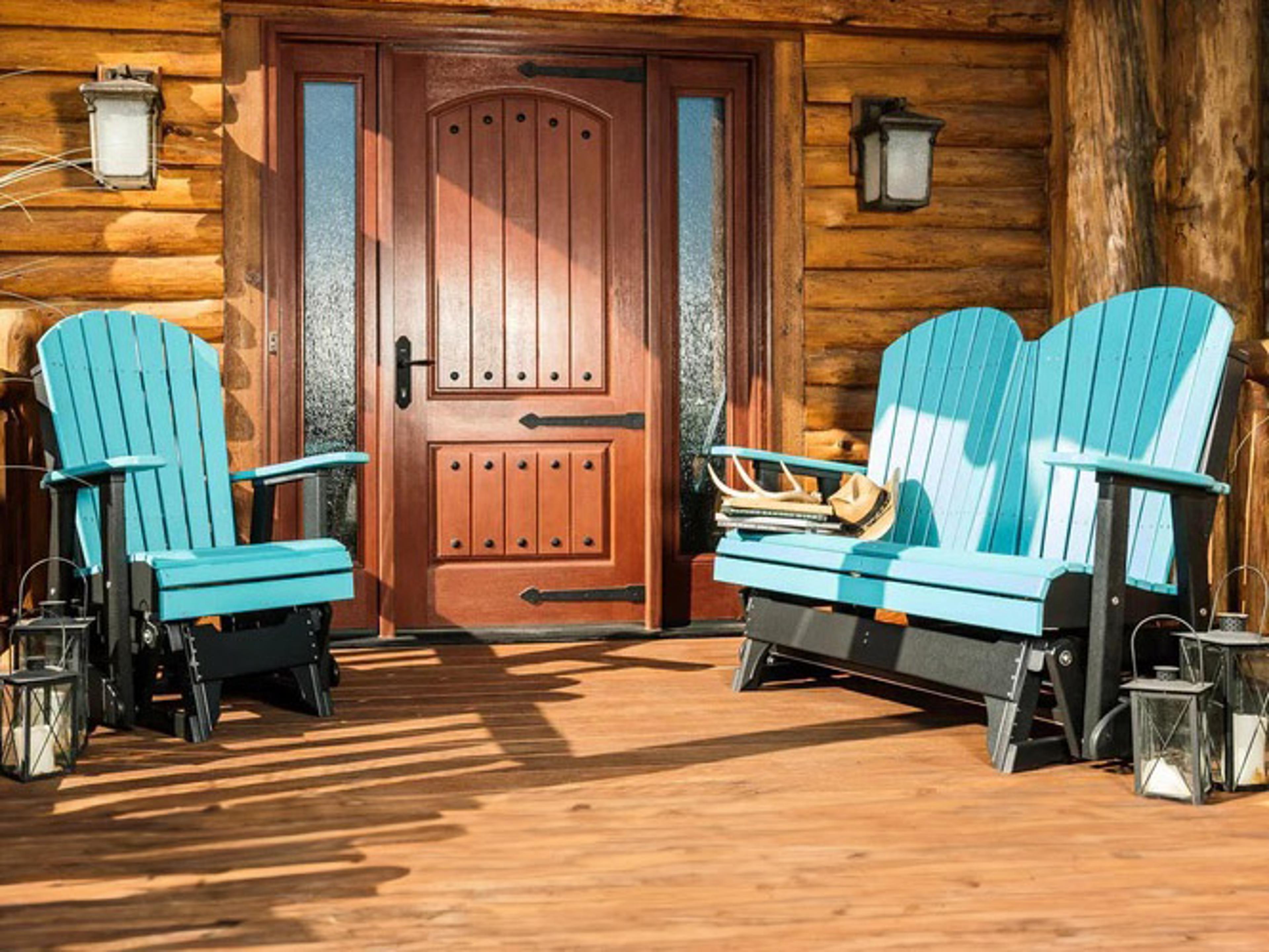 LuxCraft Adirondack Recycled Plastic Outdoor Lounge Set