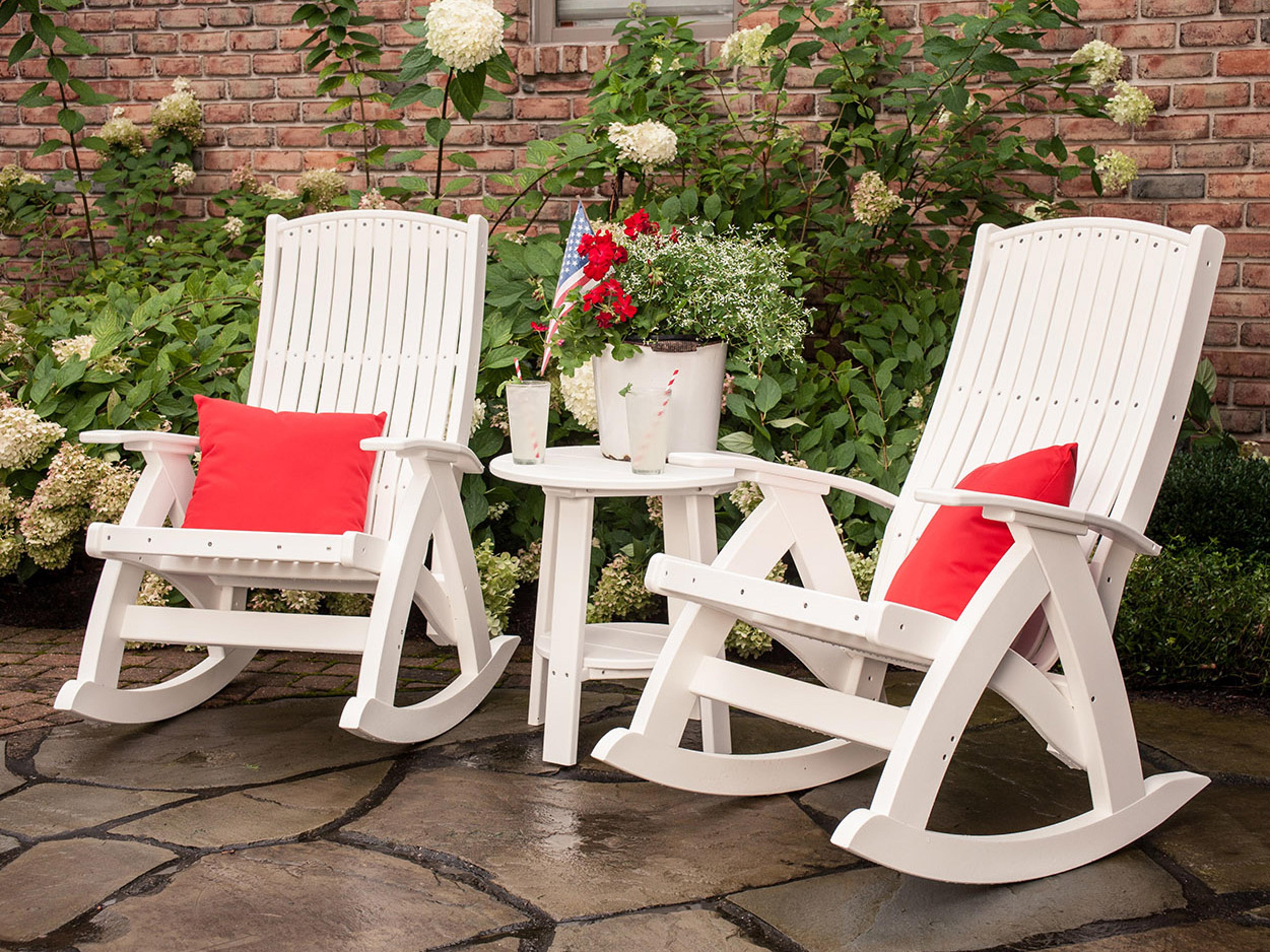 LuxCraft Comfort Recycled Plastic Patio Lounge Set