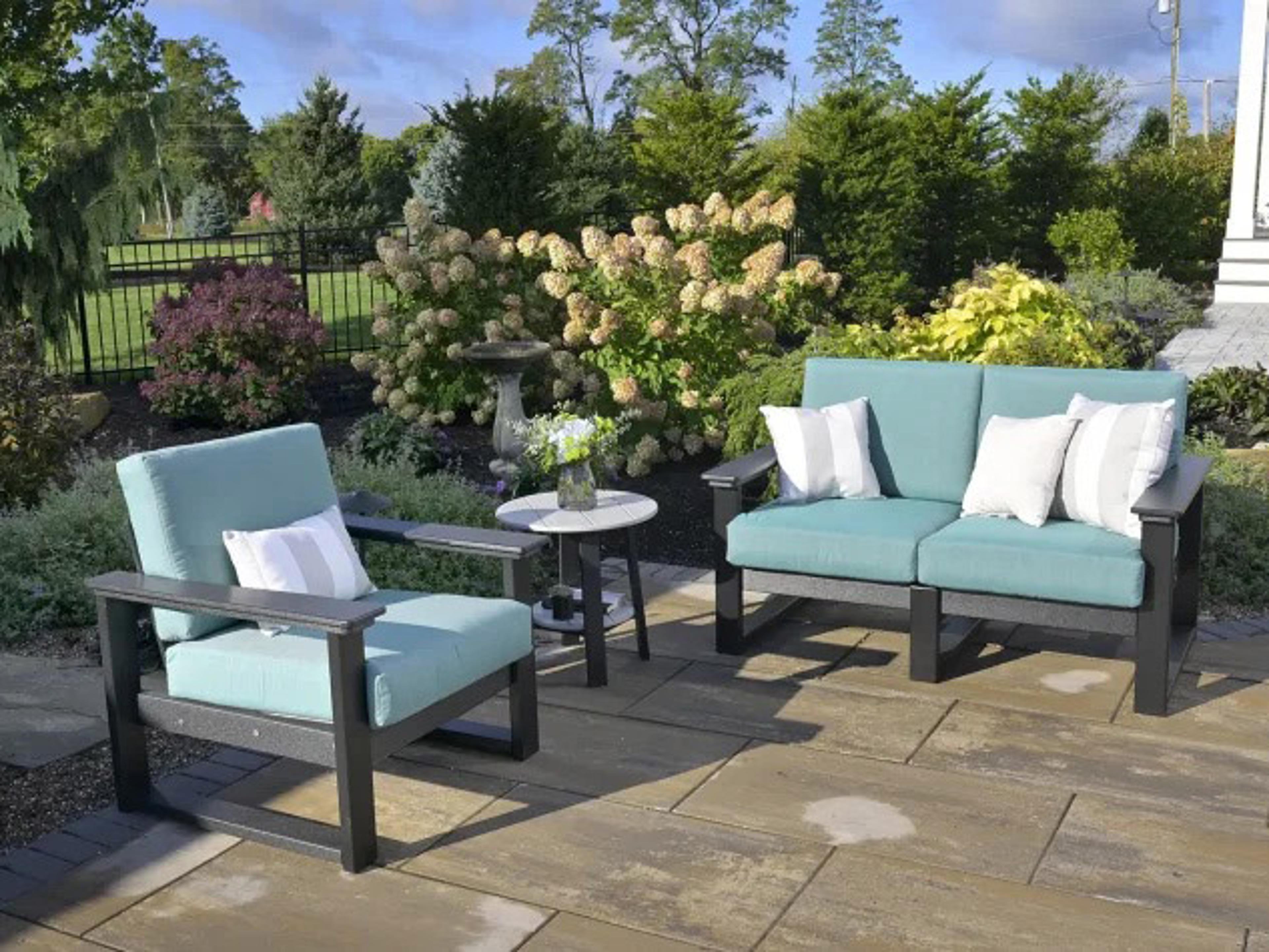 LuxCraft Lanai Recycled Plastic Cushion Outdoor Lounge Set