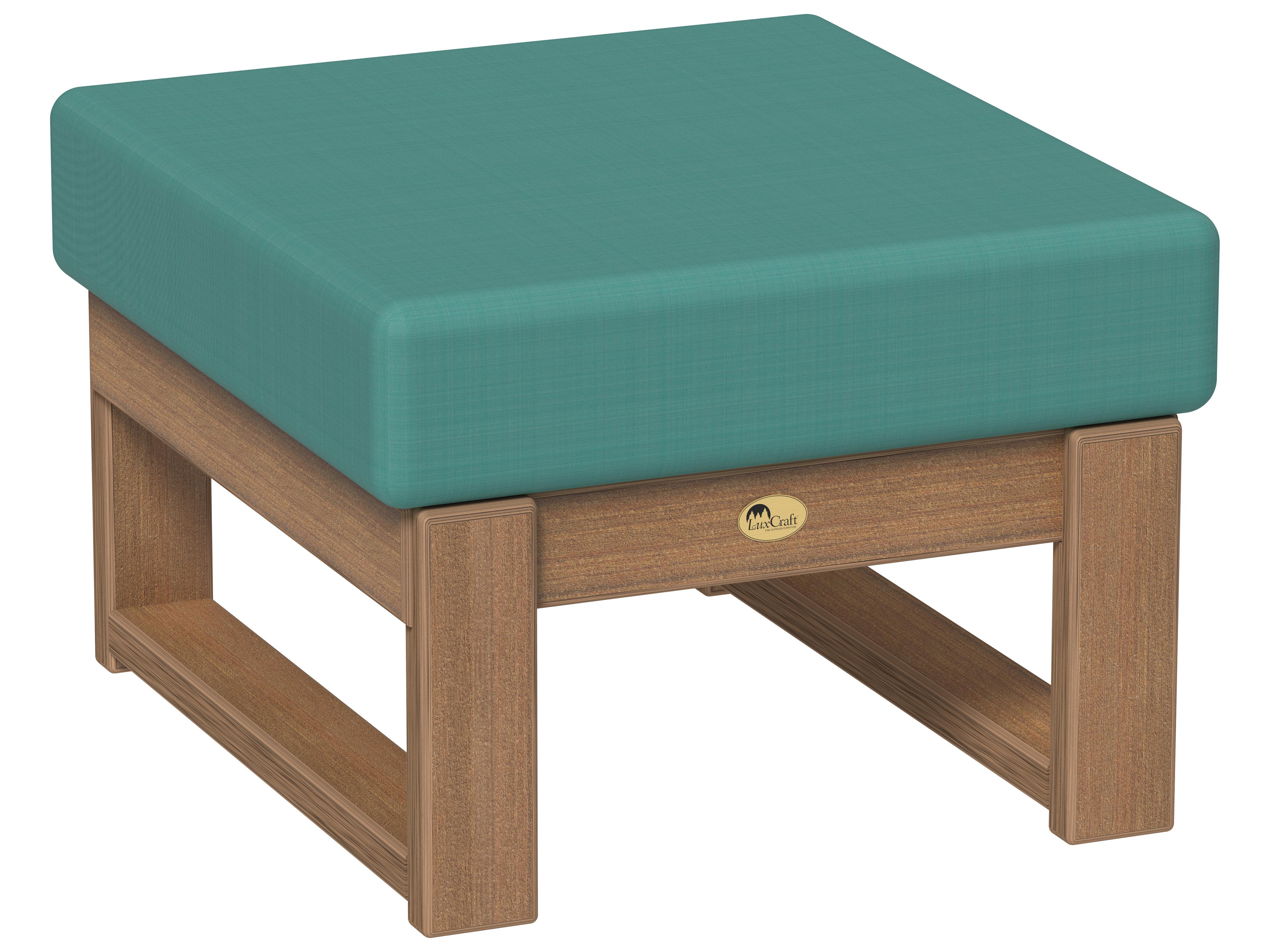 LuxCraft Recycled Plastic Lanai Deep Seating Patio Ottoman