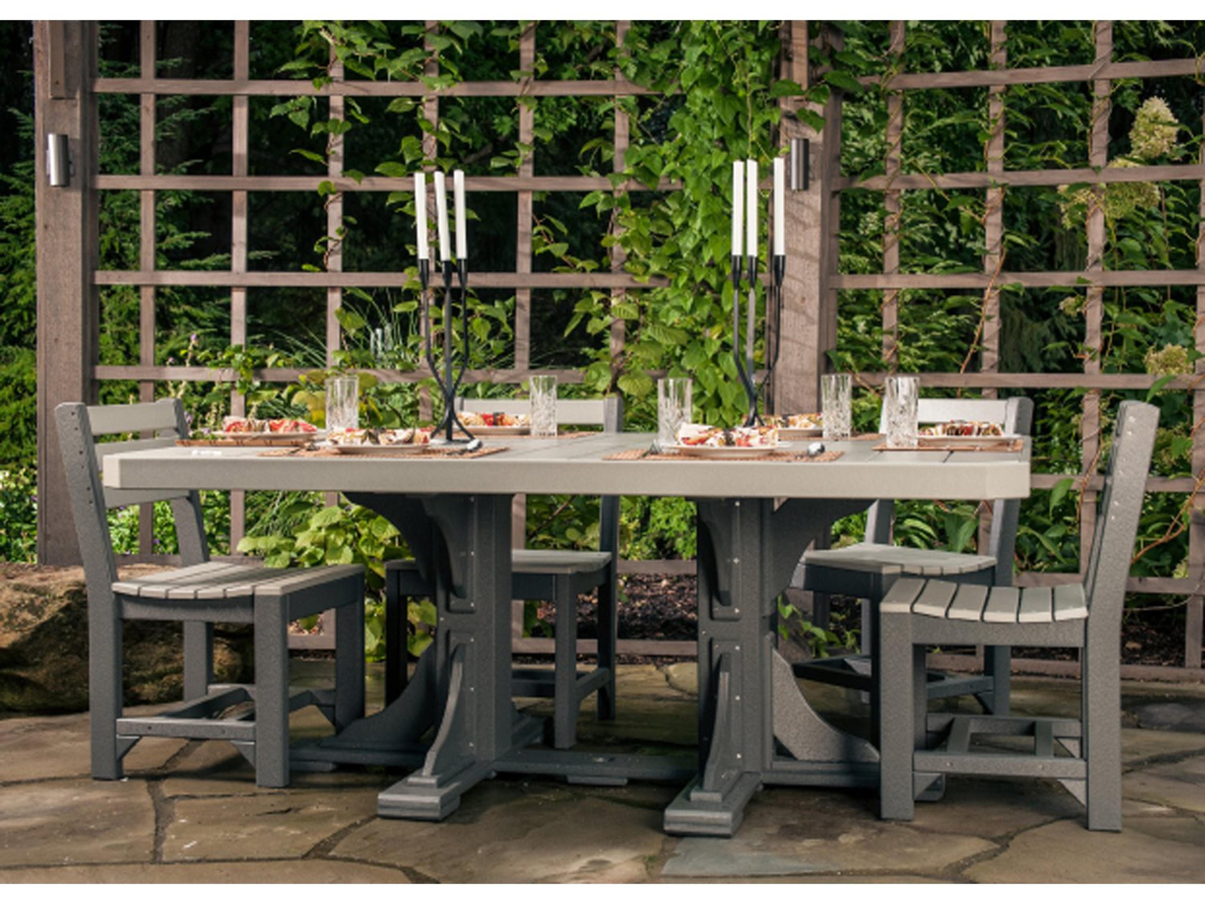 LuxCraft Recycled Plastic Outdoor Dining Set