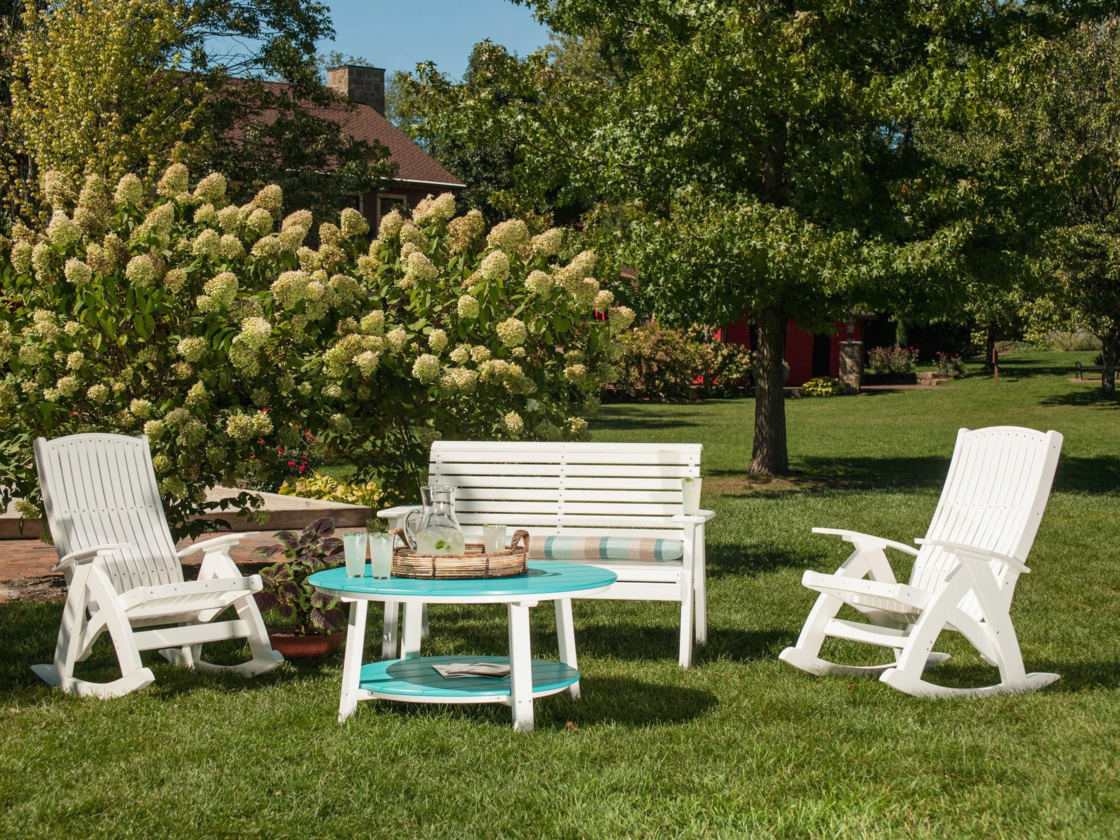 LuxCraft Recycled Plastic Outdoor Patio Lounge Set