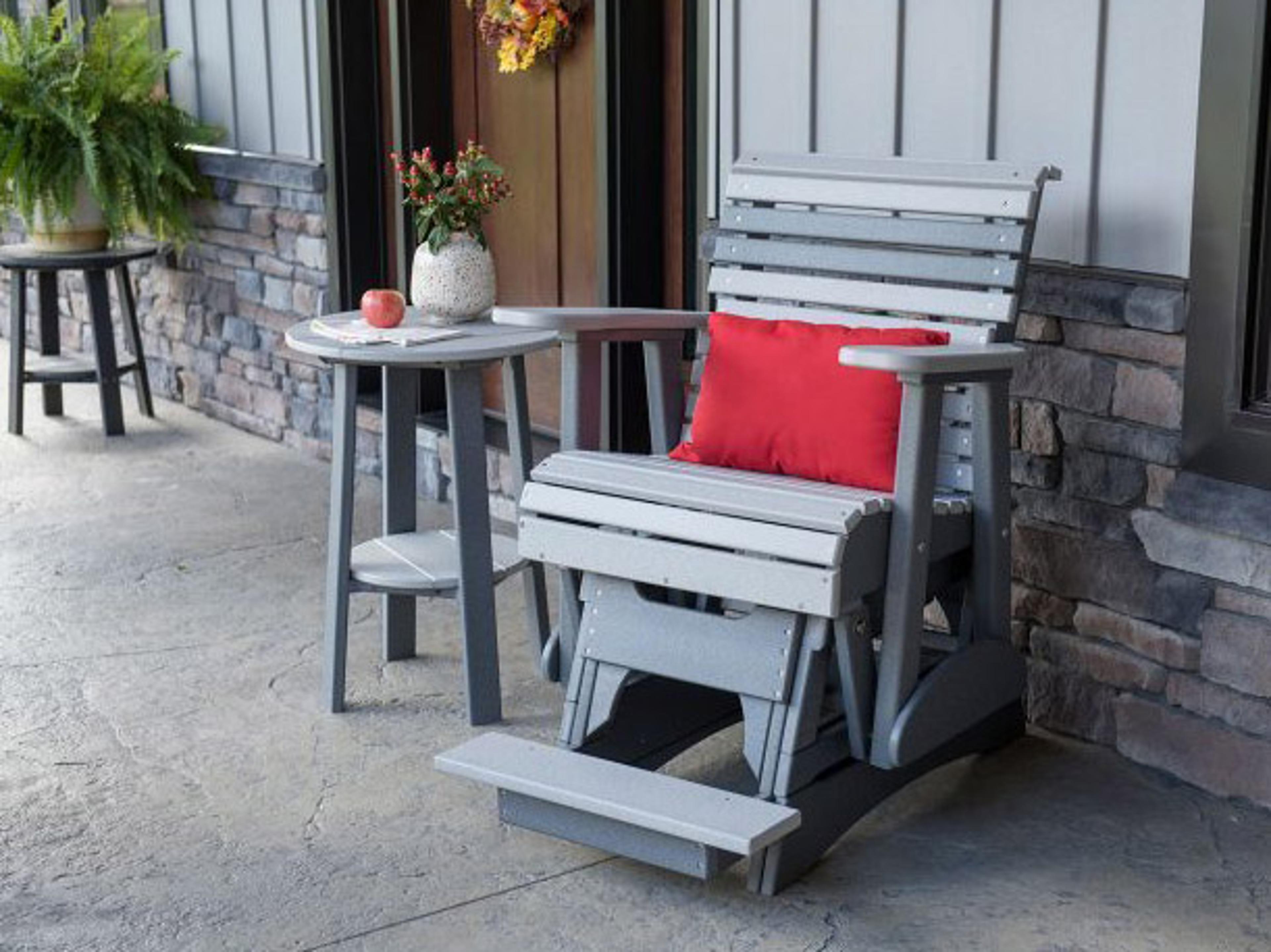 LuxCraft Plain Recycled Plastic Outdoor Patio Lounge Set