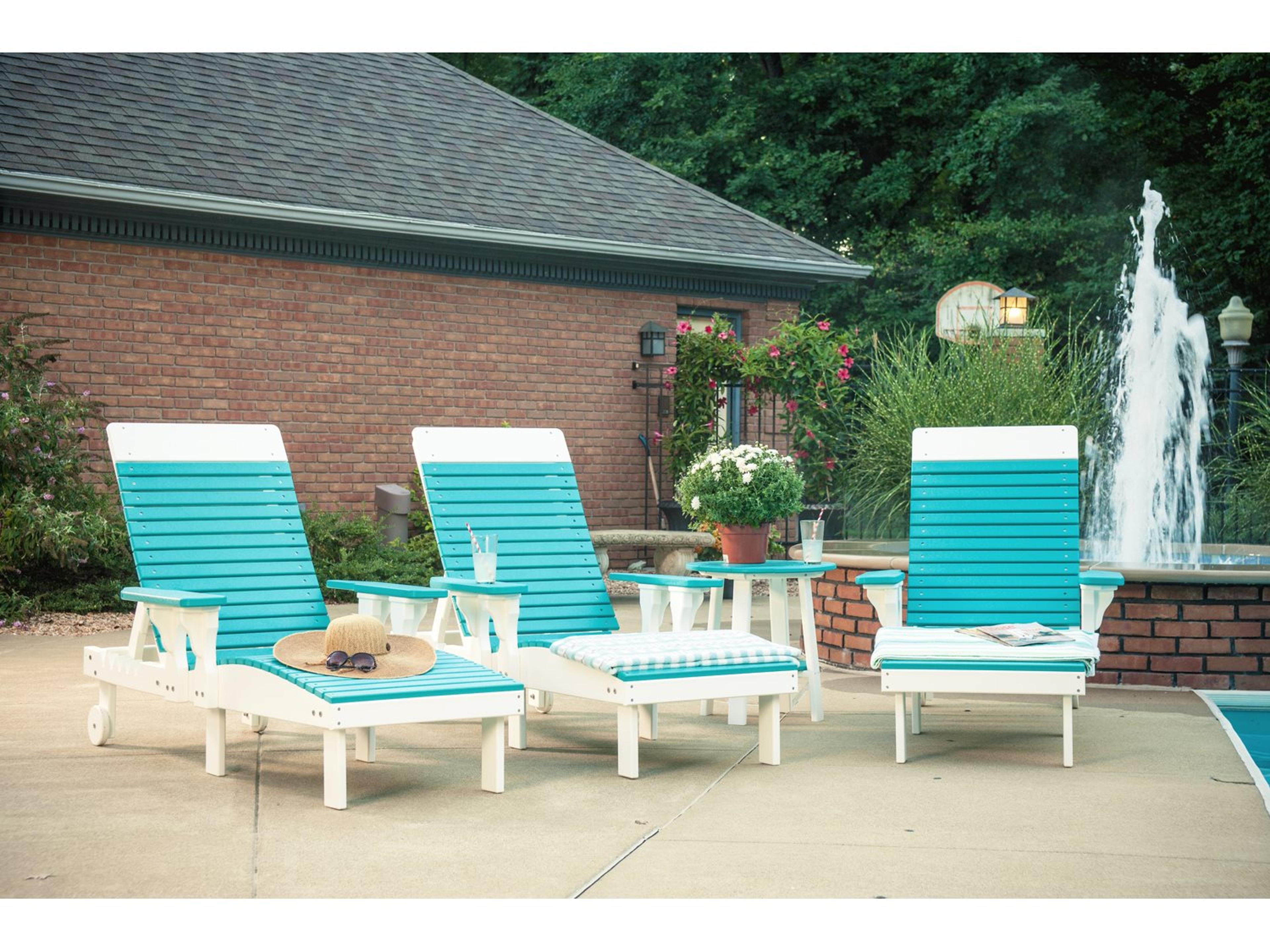 LuxCraft Recycled Plastic Outdoor Patio Lounge Set