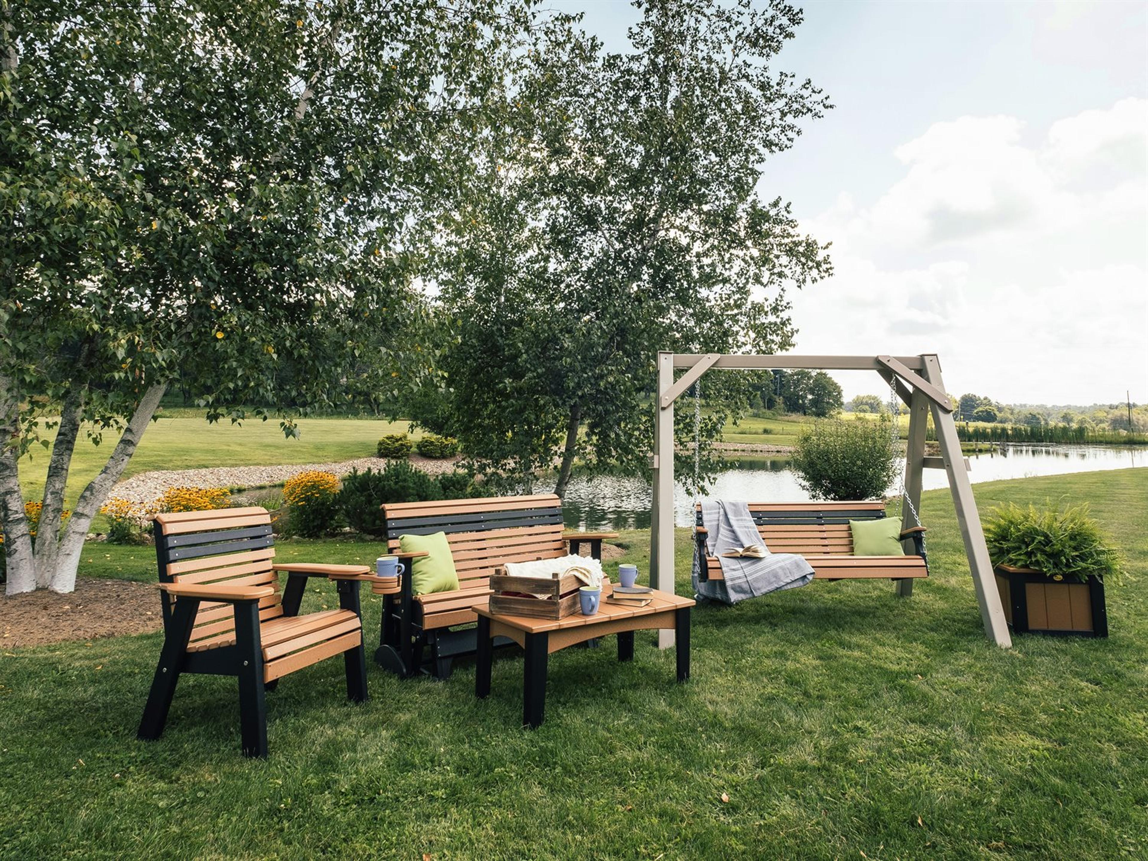 LuxCraft Recycled Plastic Patio Lounge Set