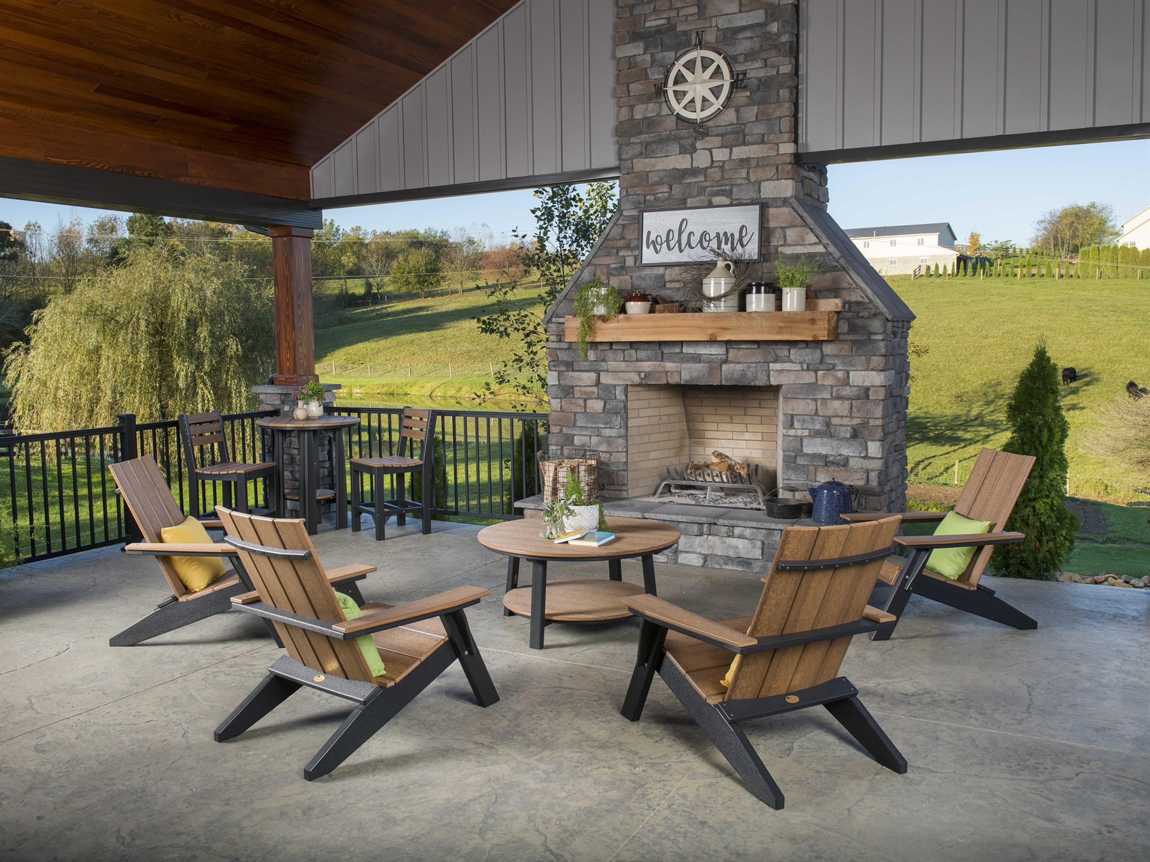 LuxCraft Recycled Plastic Patio Lounge Set