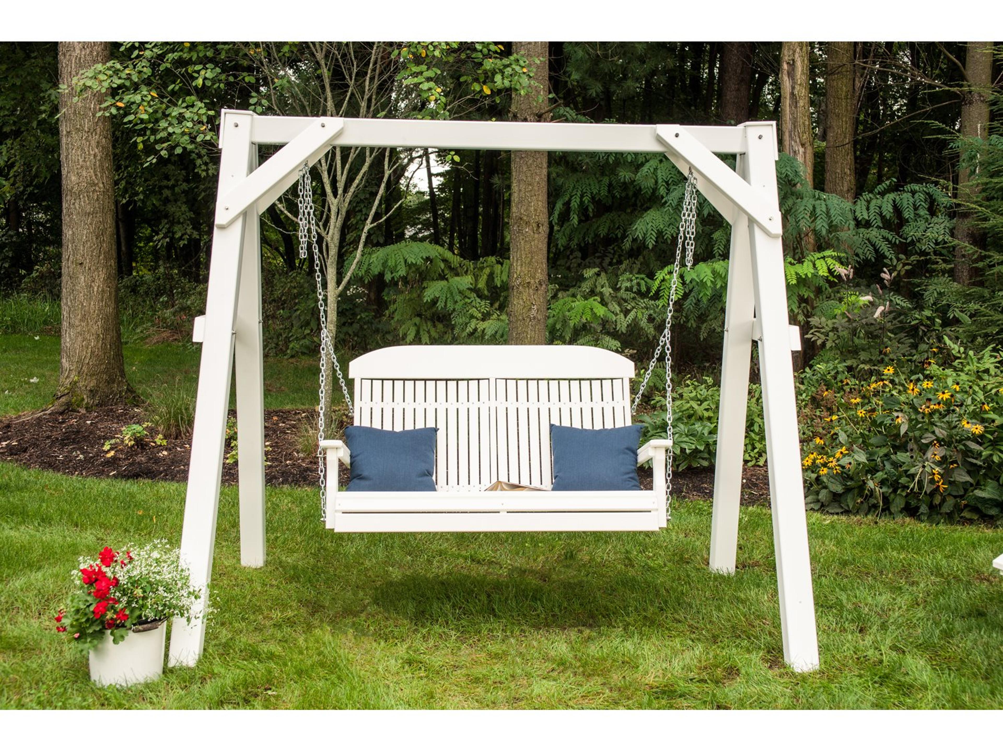 LuxCraft Recycled Plastic Patio Swing Set