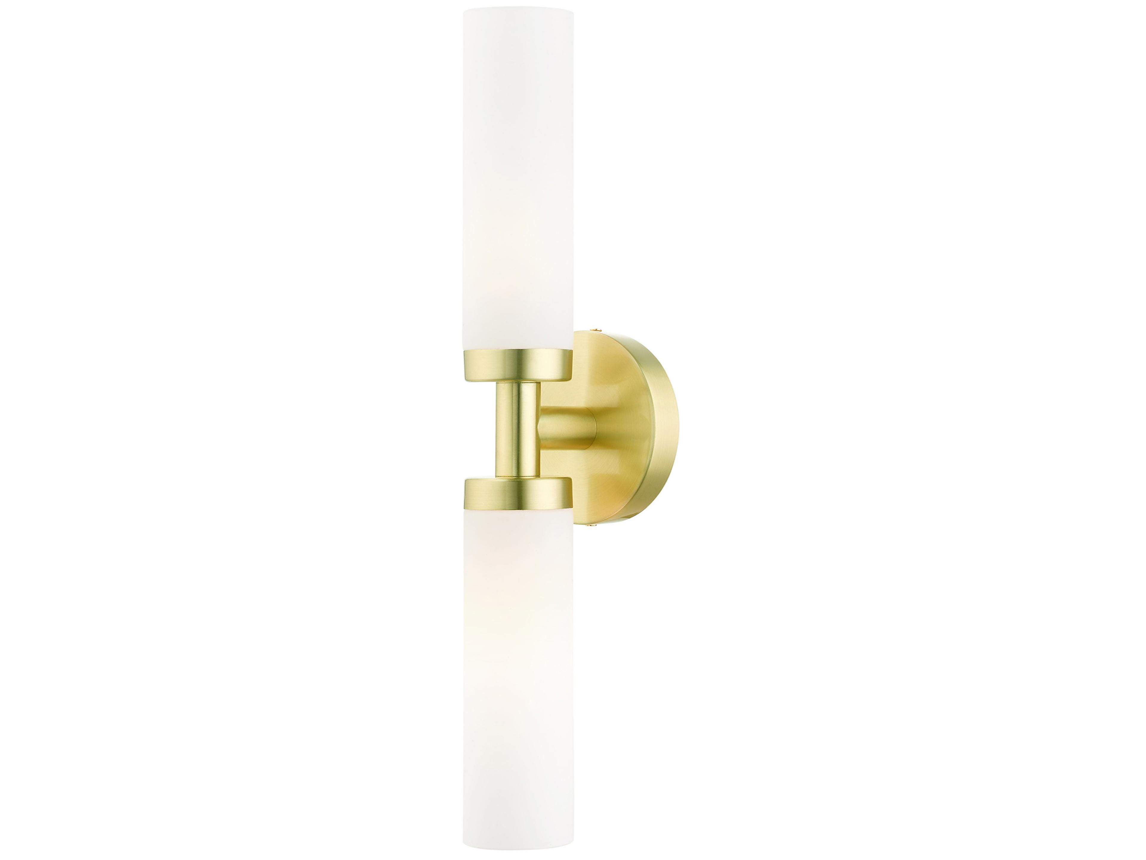 Livex Lighting Aero 2-light Satin Brass Wall Sconce