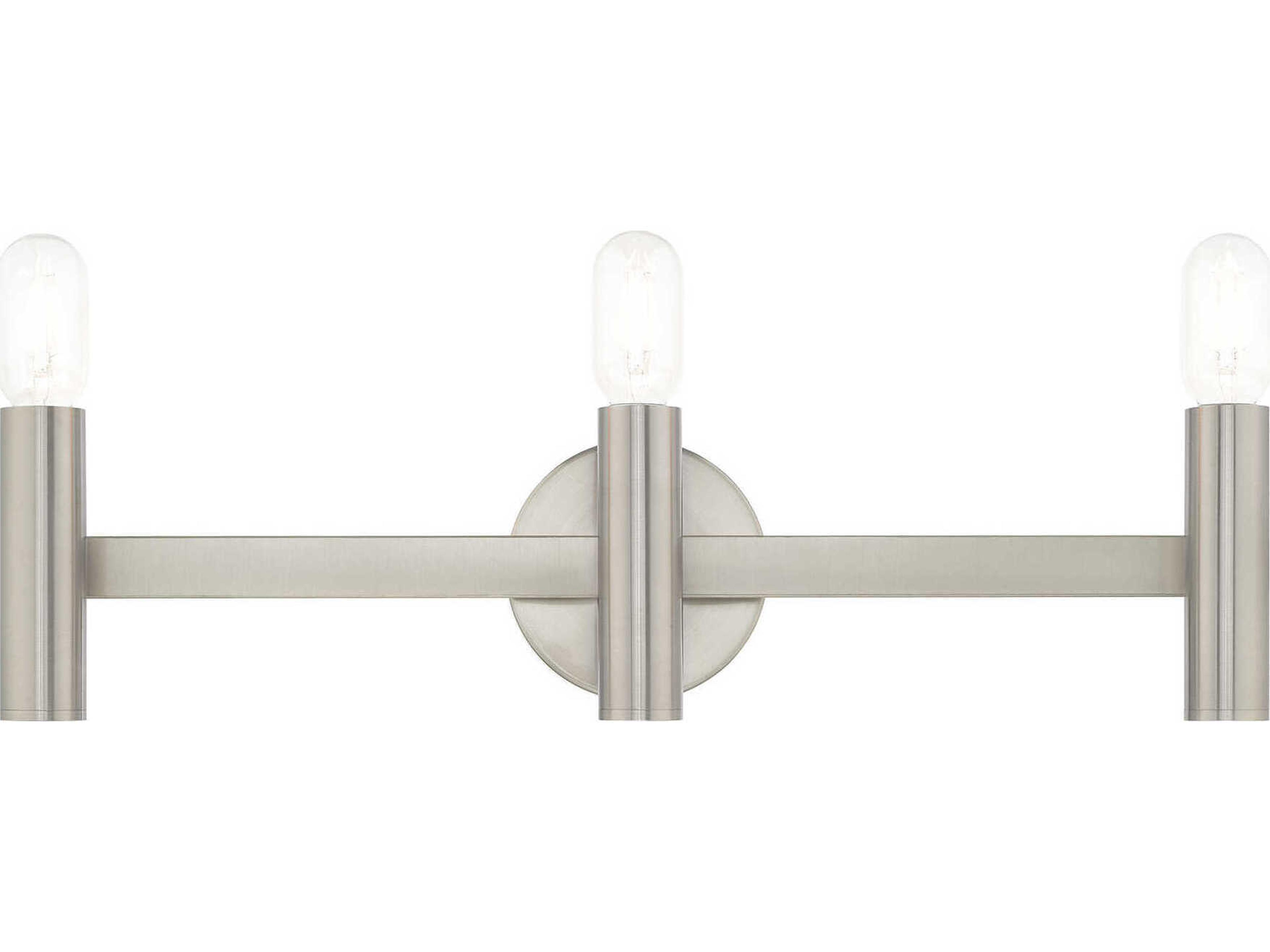 Livex Lighting Copenhagen 3-Light Brushed Nickel Vanity Light