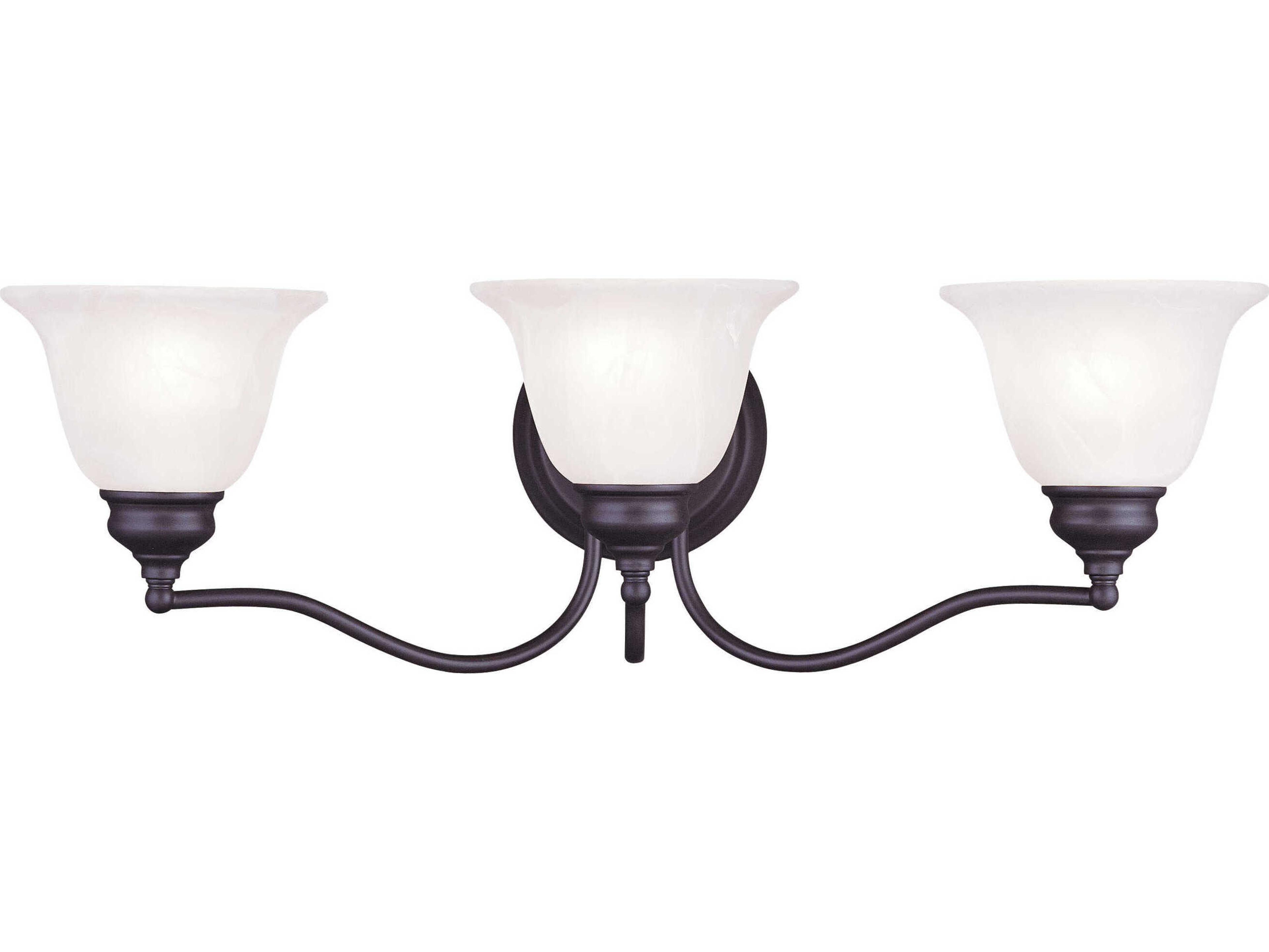 Livex Lighting Essex 3-Light Bronze Glass Vanity Light