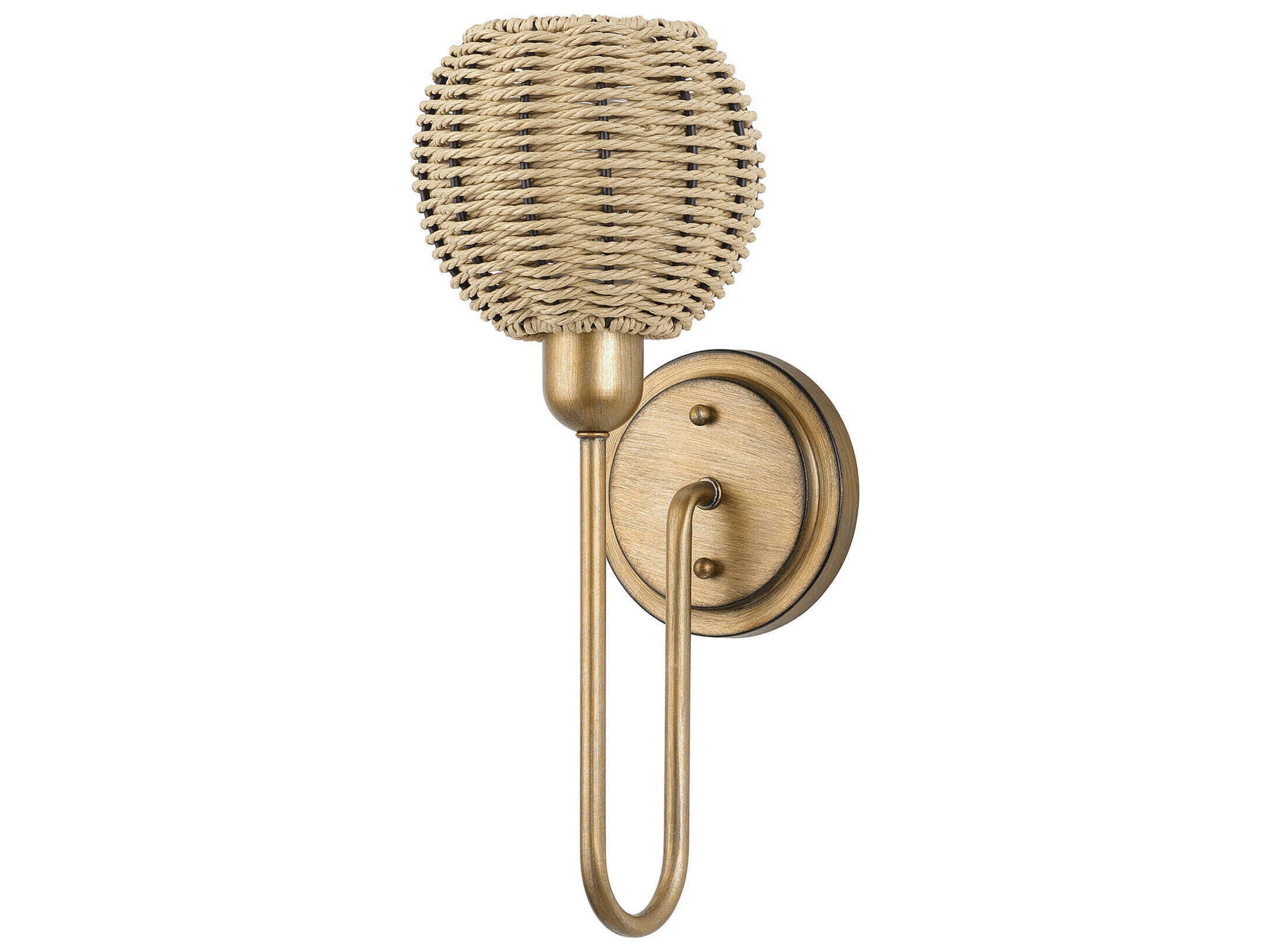 Livex Lighting Summervine 1-Light Antique Gold Leaf Wall Sconce