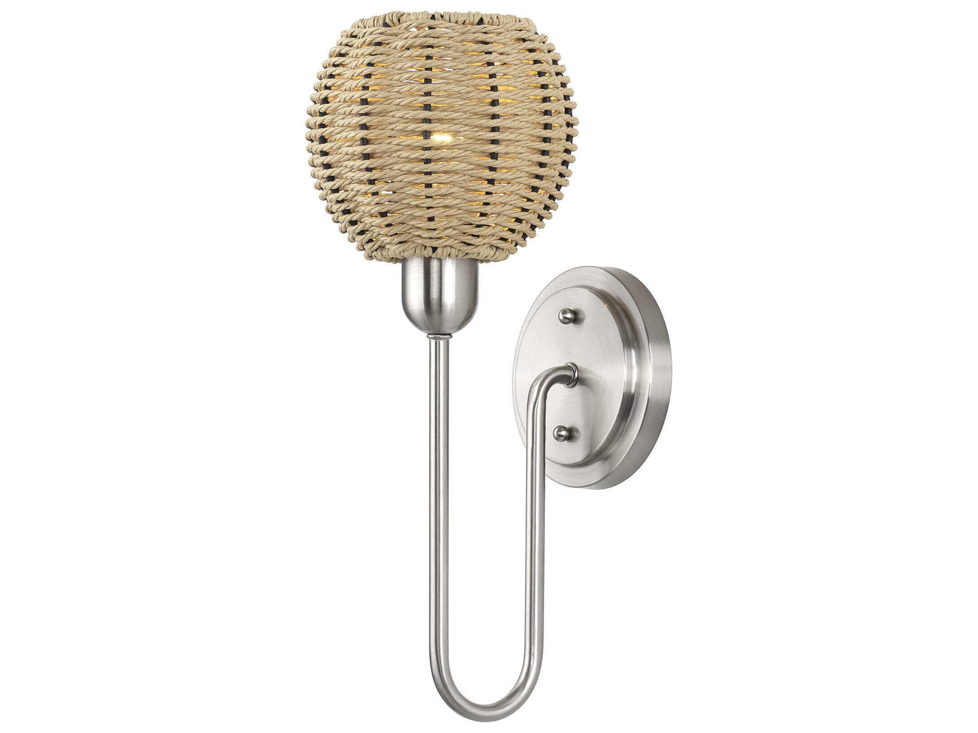 Livex Lighting Summervine 1-Light Brushed Nickel Swing Wall Sconce