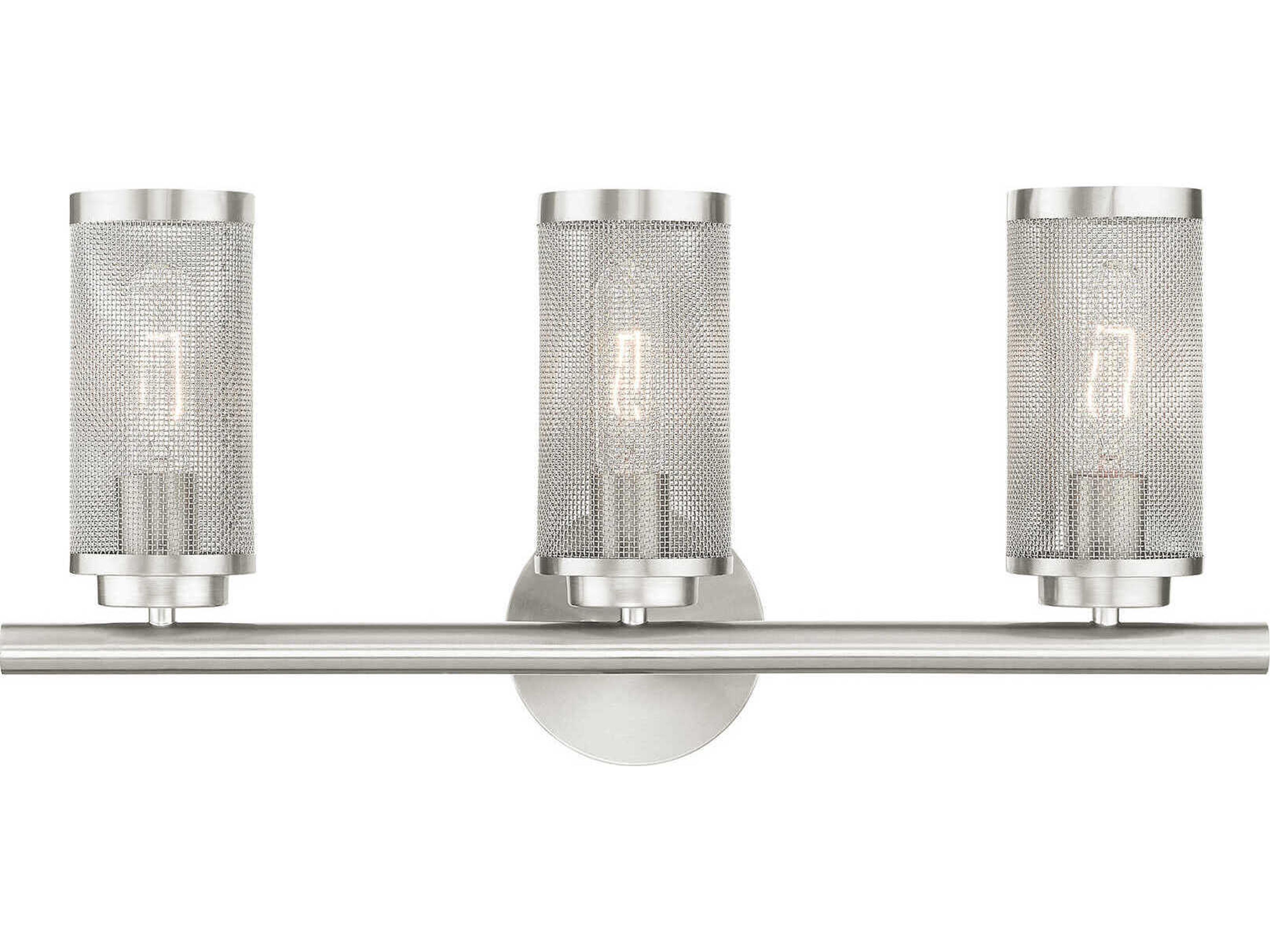 Livex Lighting Industro 3-Light Brushed Nickel Vanity Light