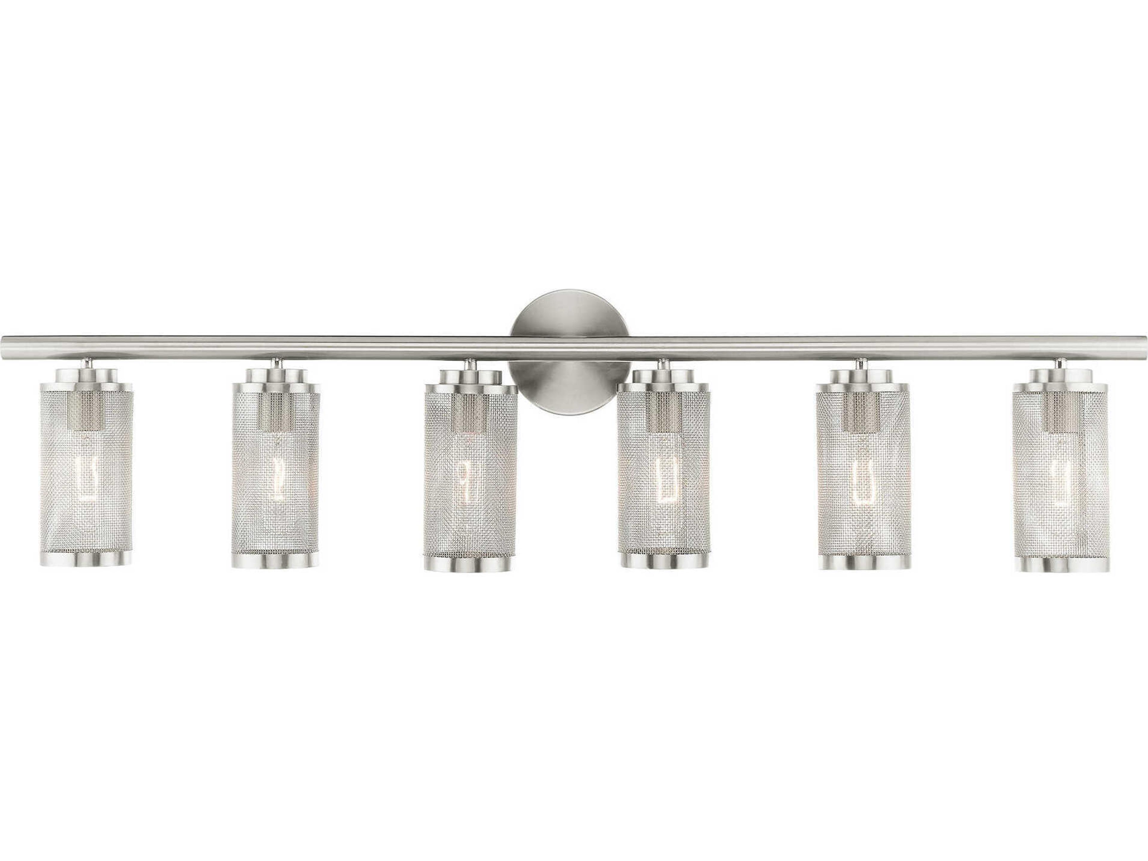 Livex Lighting Industro 6-Light Brushed Nickel Vanity Light