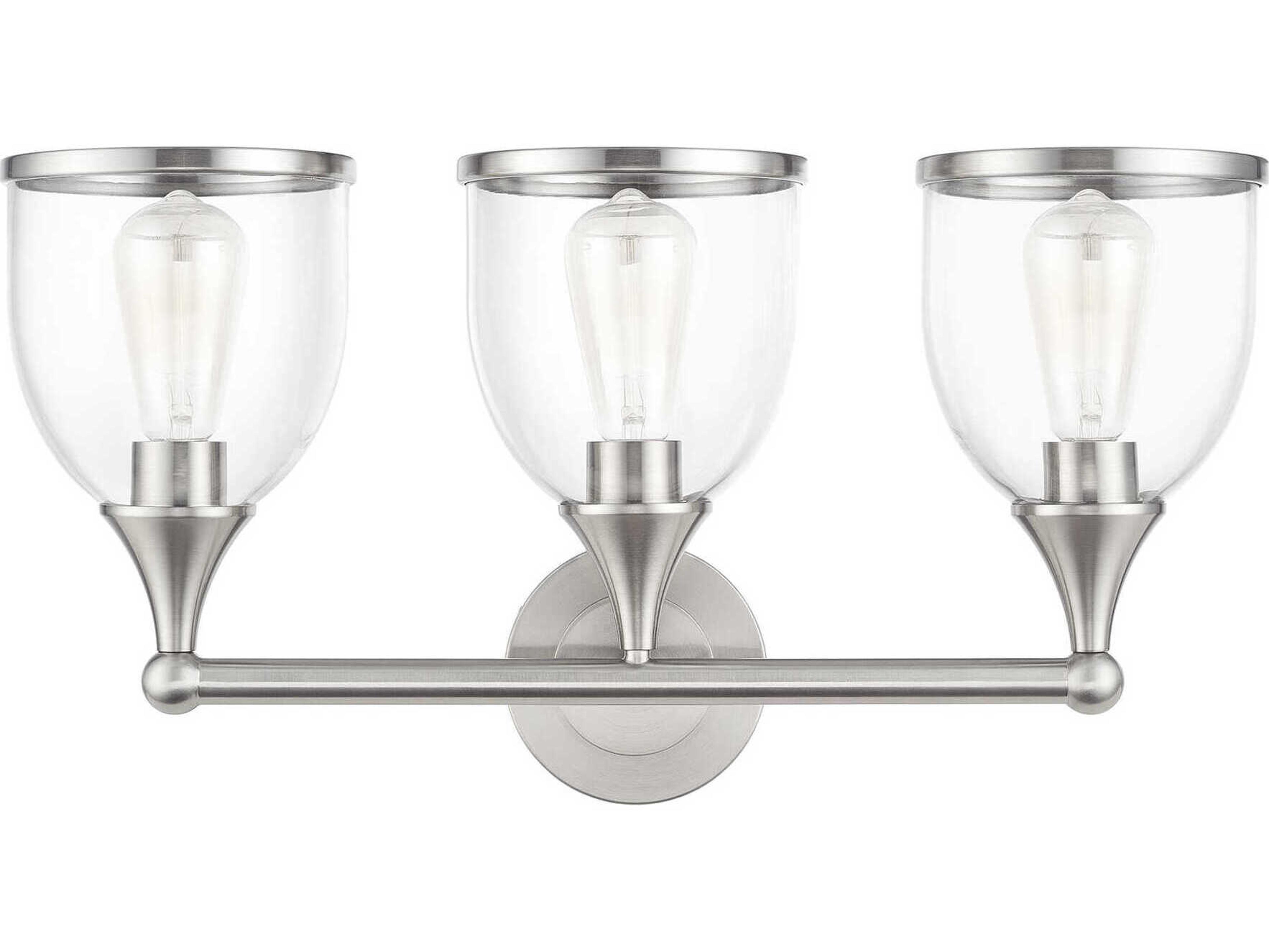 Livex Lighting Ashridge 3-Light Brushed Nickel Vanity Light