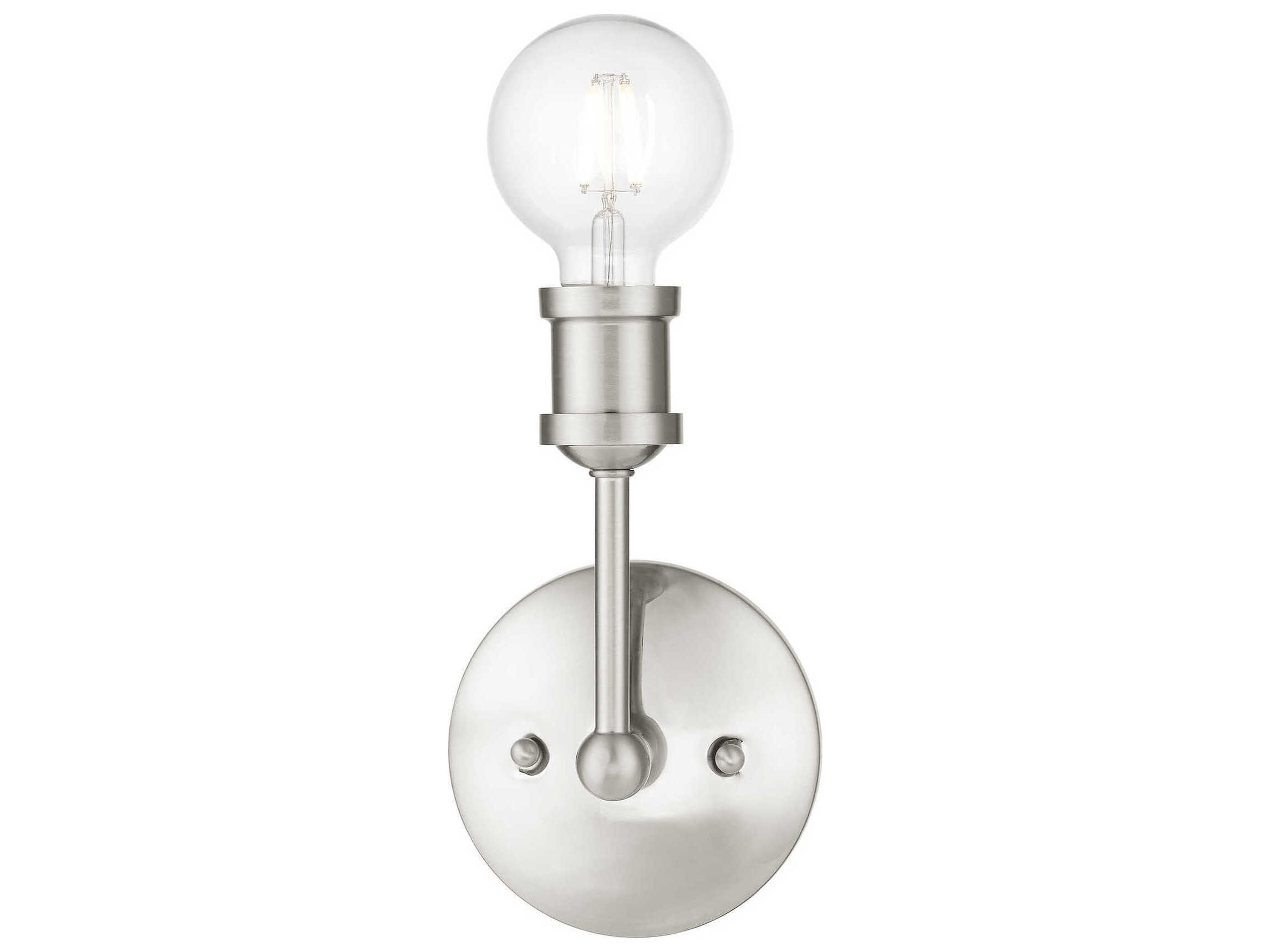 Livex Lighting Lansdale 1-Light Brushed Nickel Wall Sconce