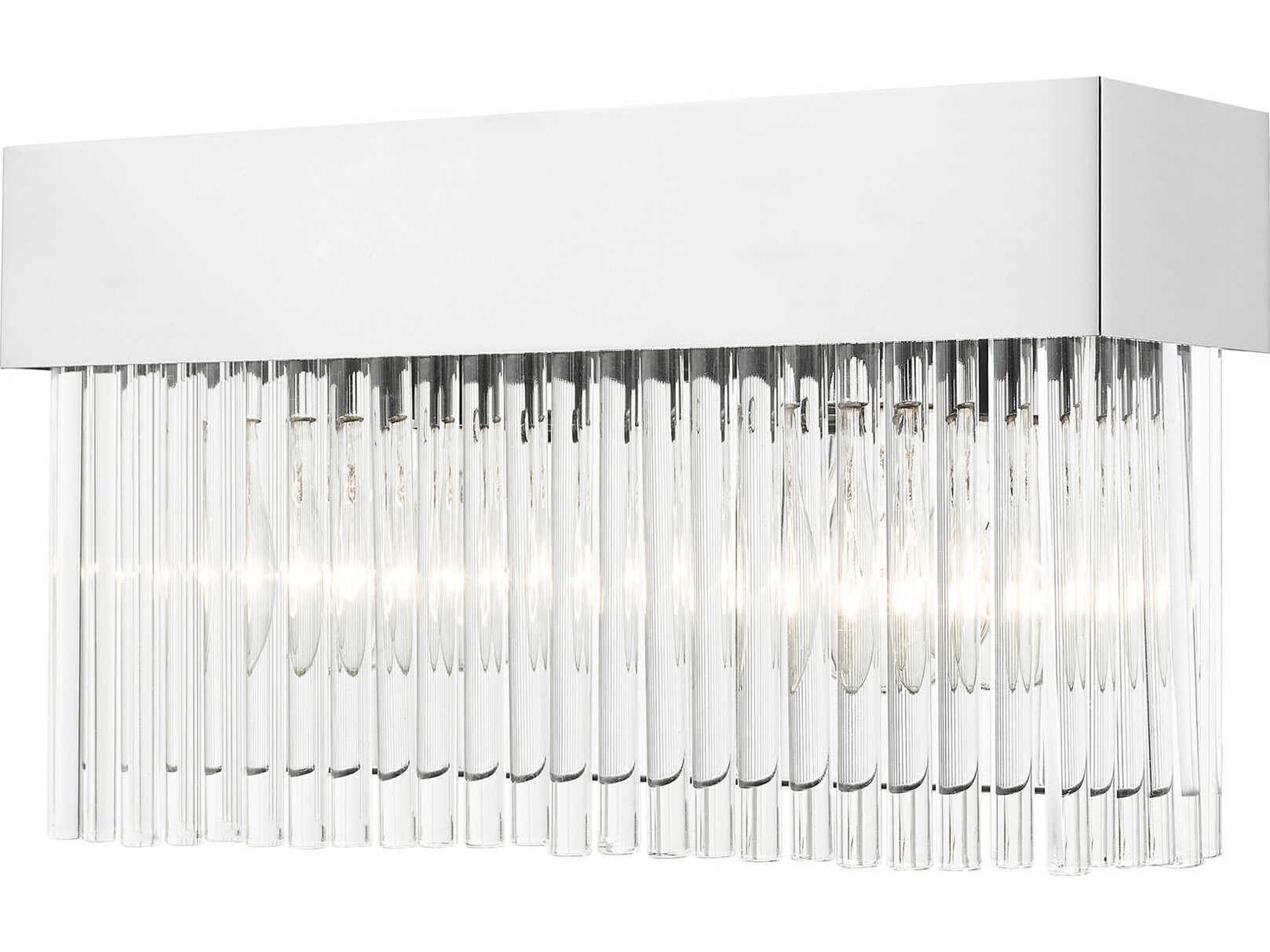 Livex Lighting Norwich 2-Light Polished Chrome Crystal Vanity Light