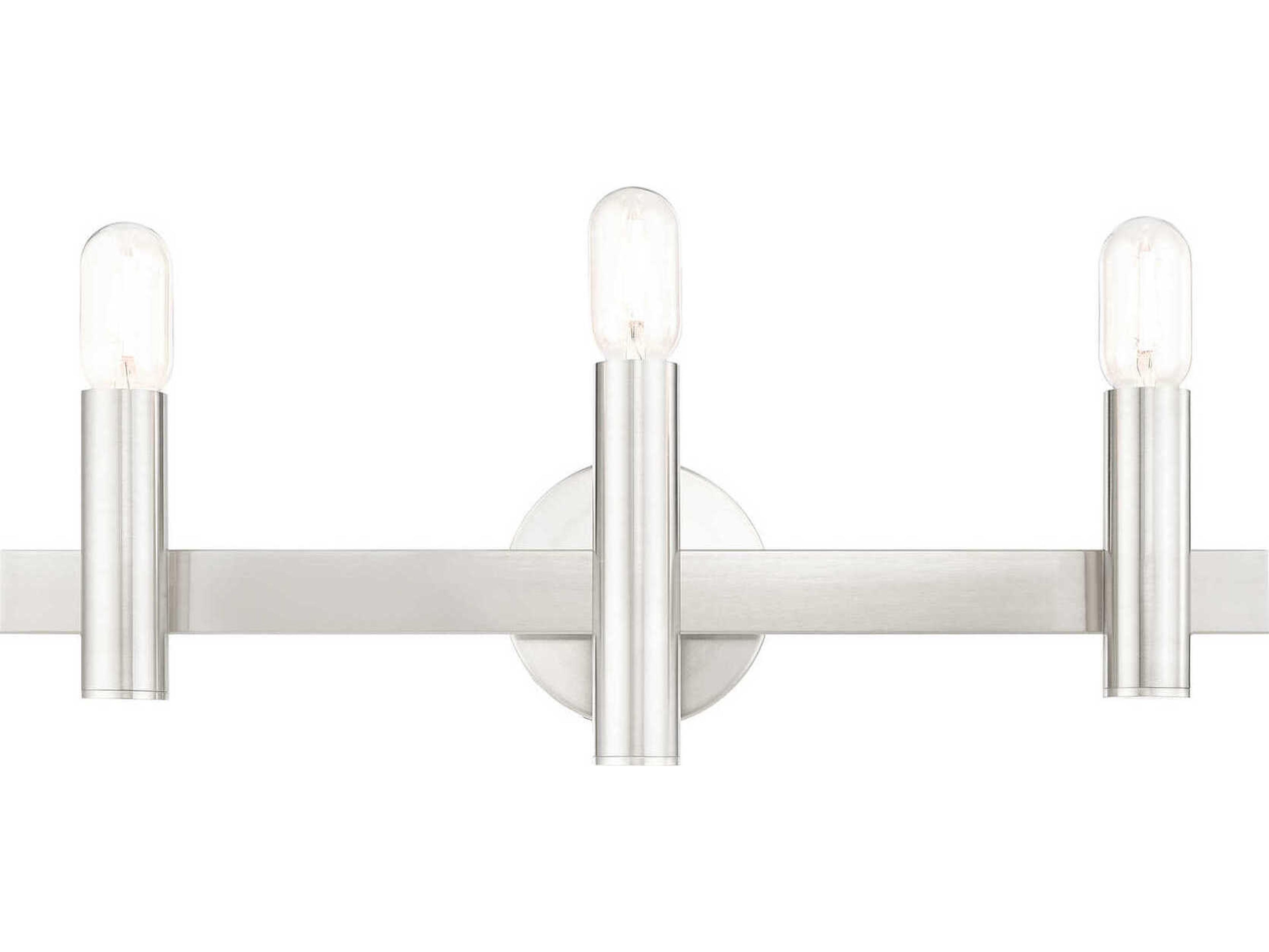 Livex Lighting Helsinki 3-Light Brushed Nickel Bronze Vanity Light