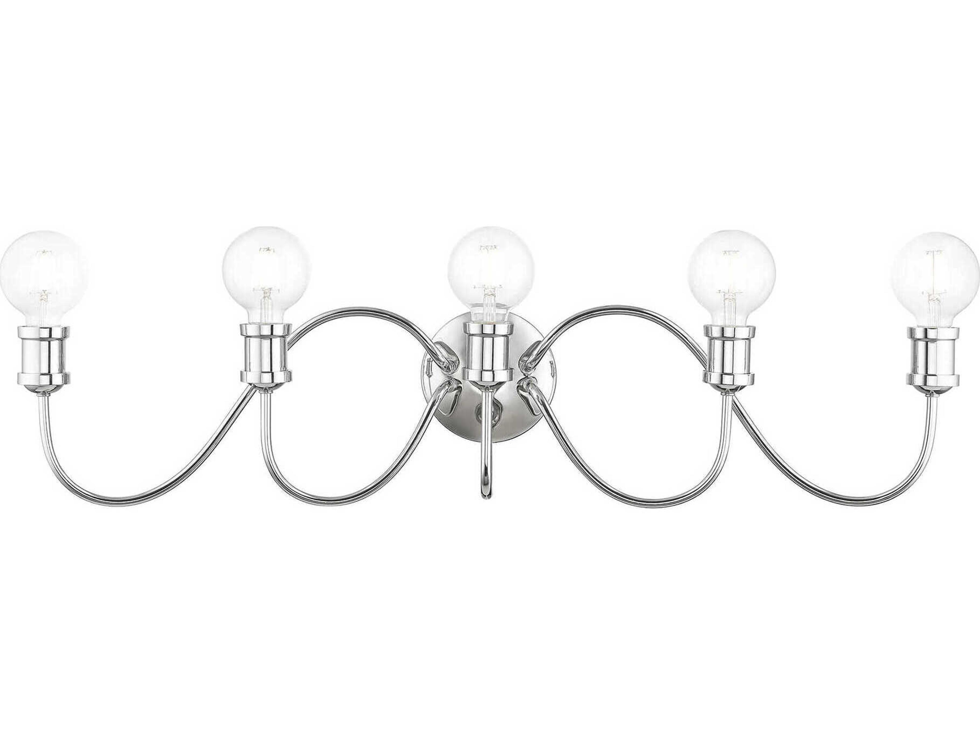 Livex Lighting Lansdale 5-Light Polished Chrome Vanity Light