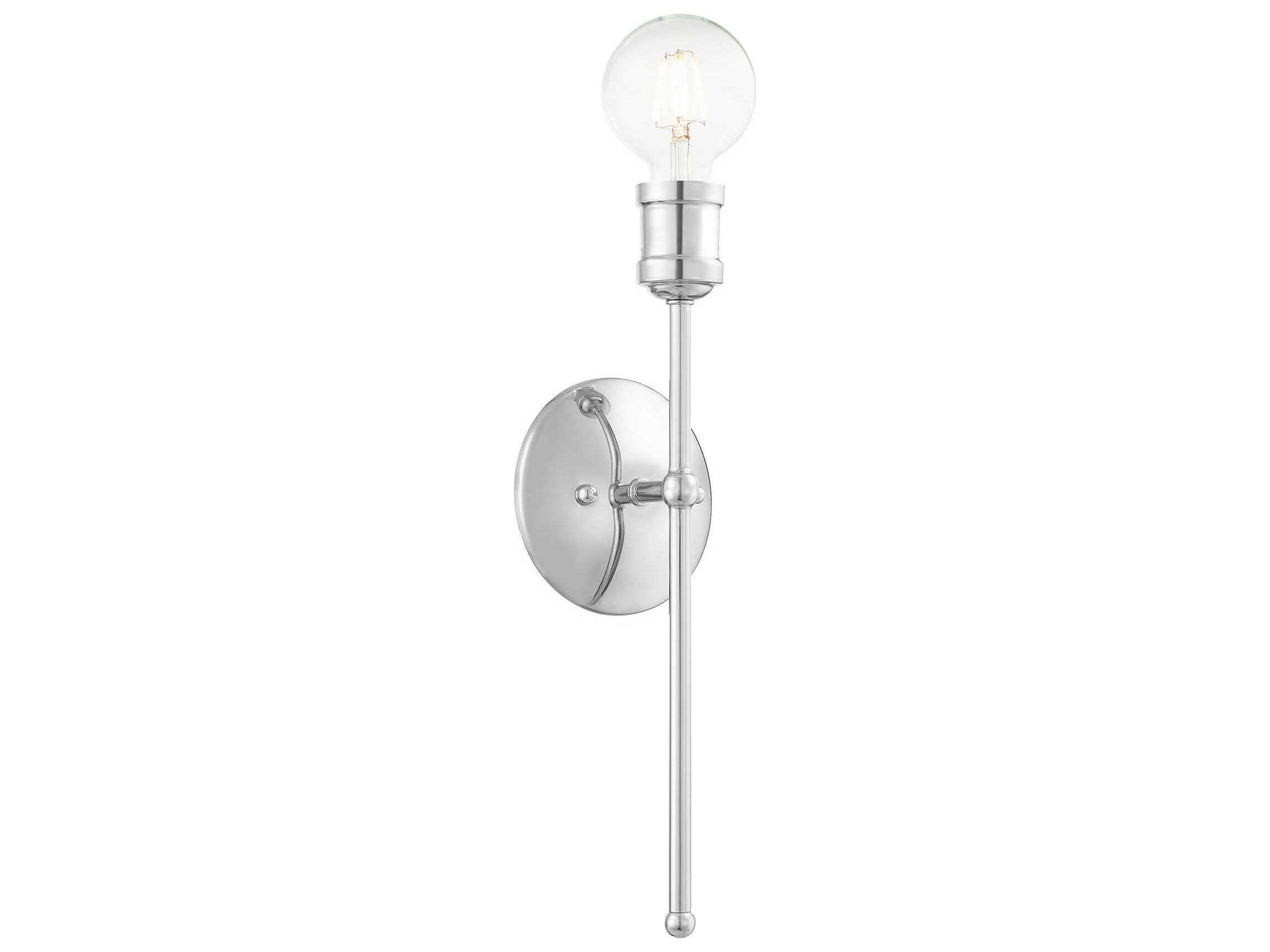 Livex Lighting Lansdale 1-Light Polished Chrome Wall Sconce