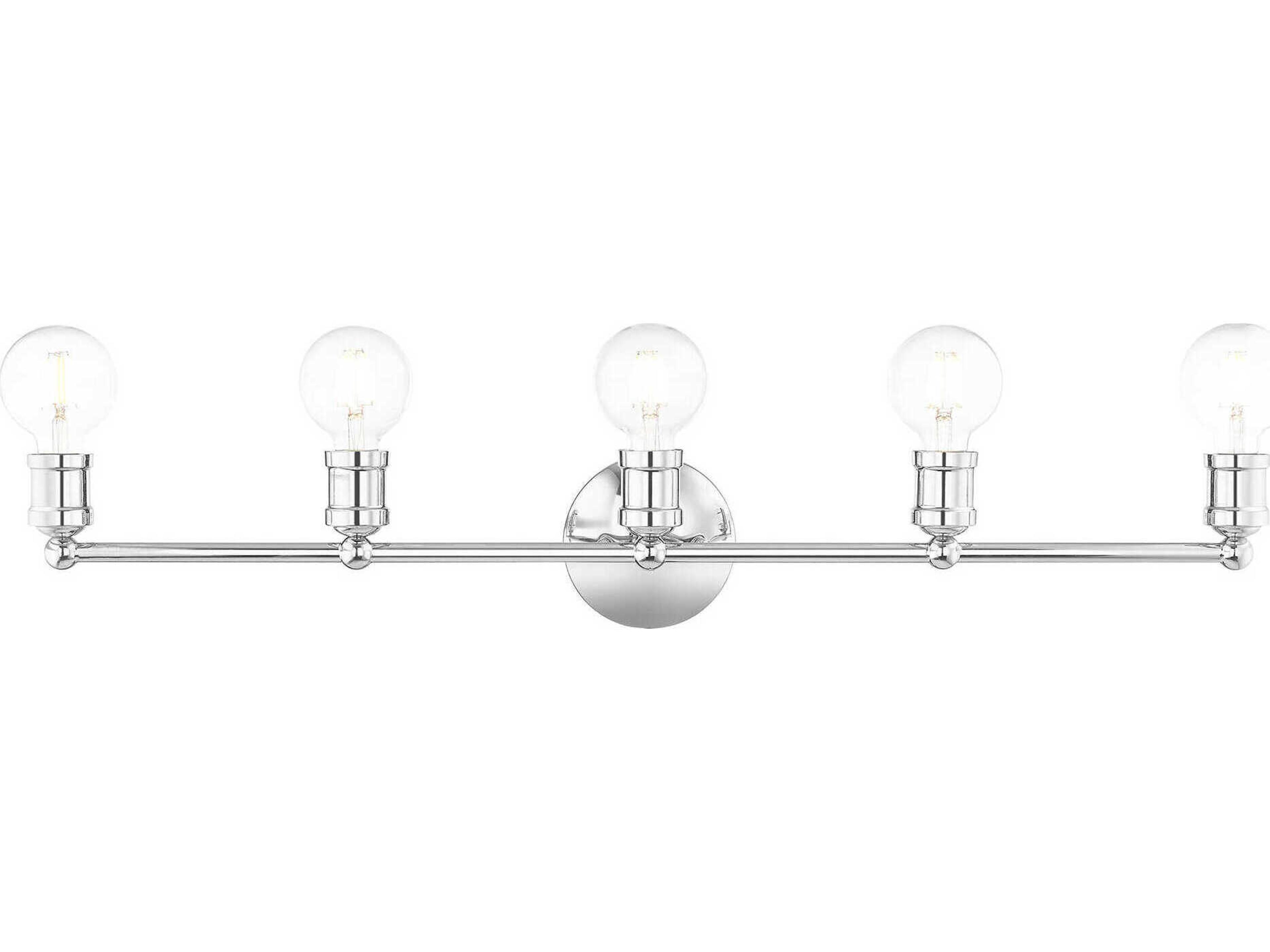 Livex Lighting Lansdale 5-Light Polished Chrome Vanity Light