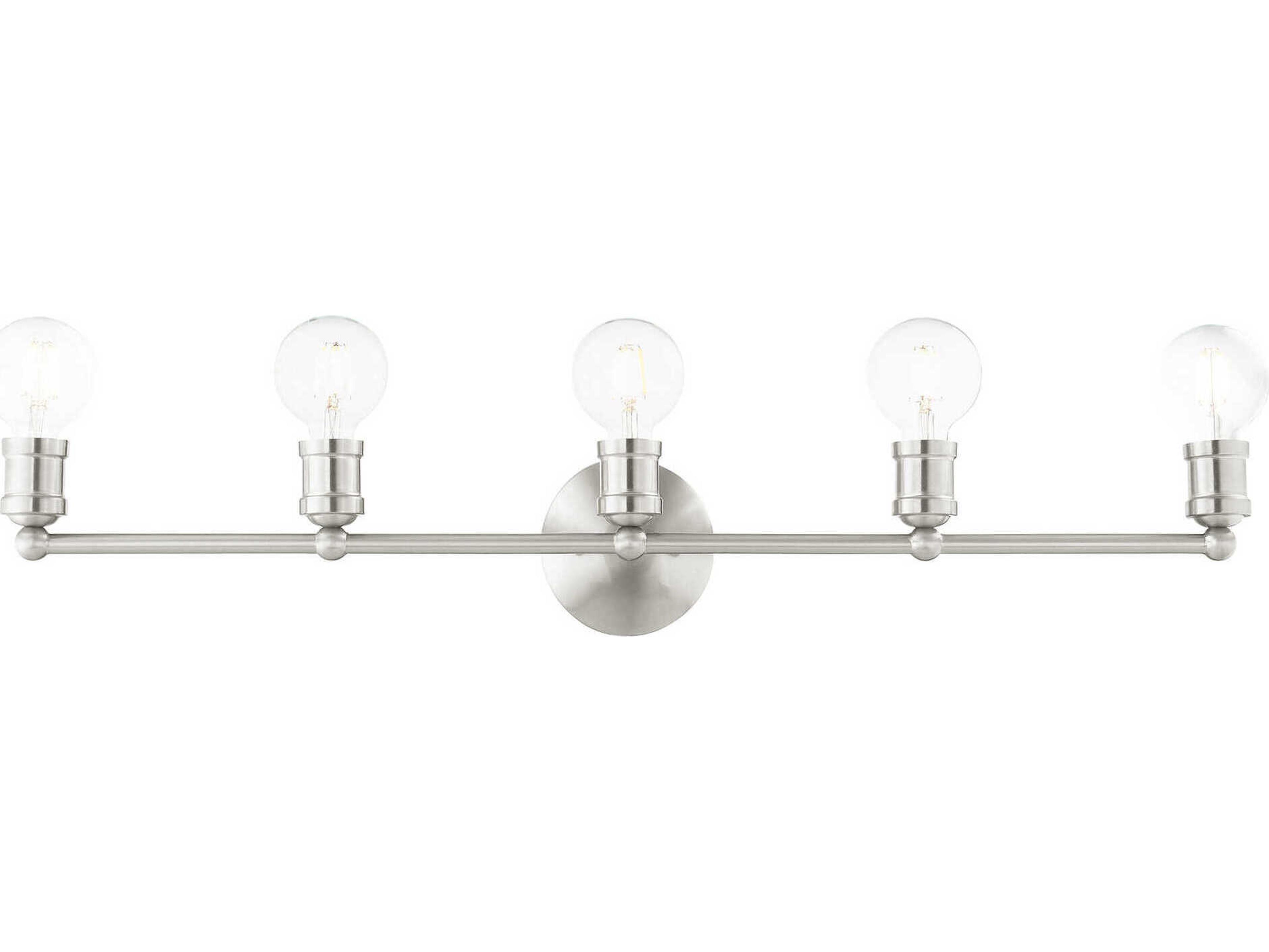 Livex Lighting Lansdale 5-Light Brushed Nickel Vanity Light