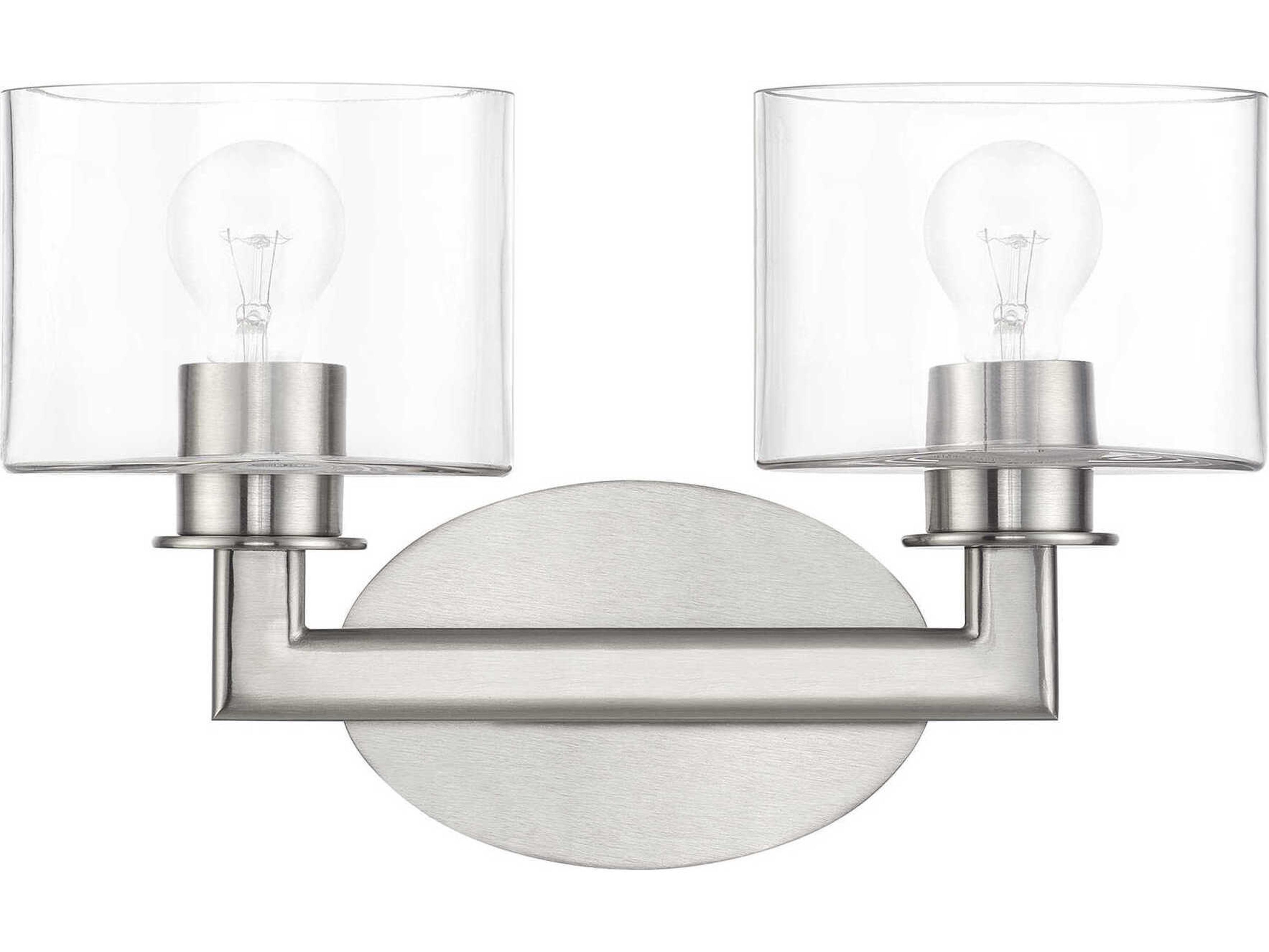 Livex Lighting Bernardino 2-Light Brushed Nickel Vanity Light