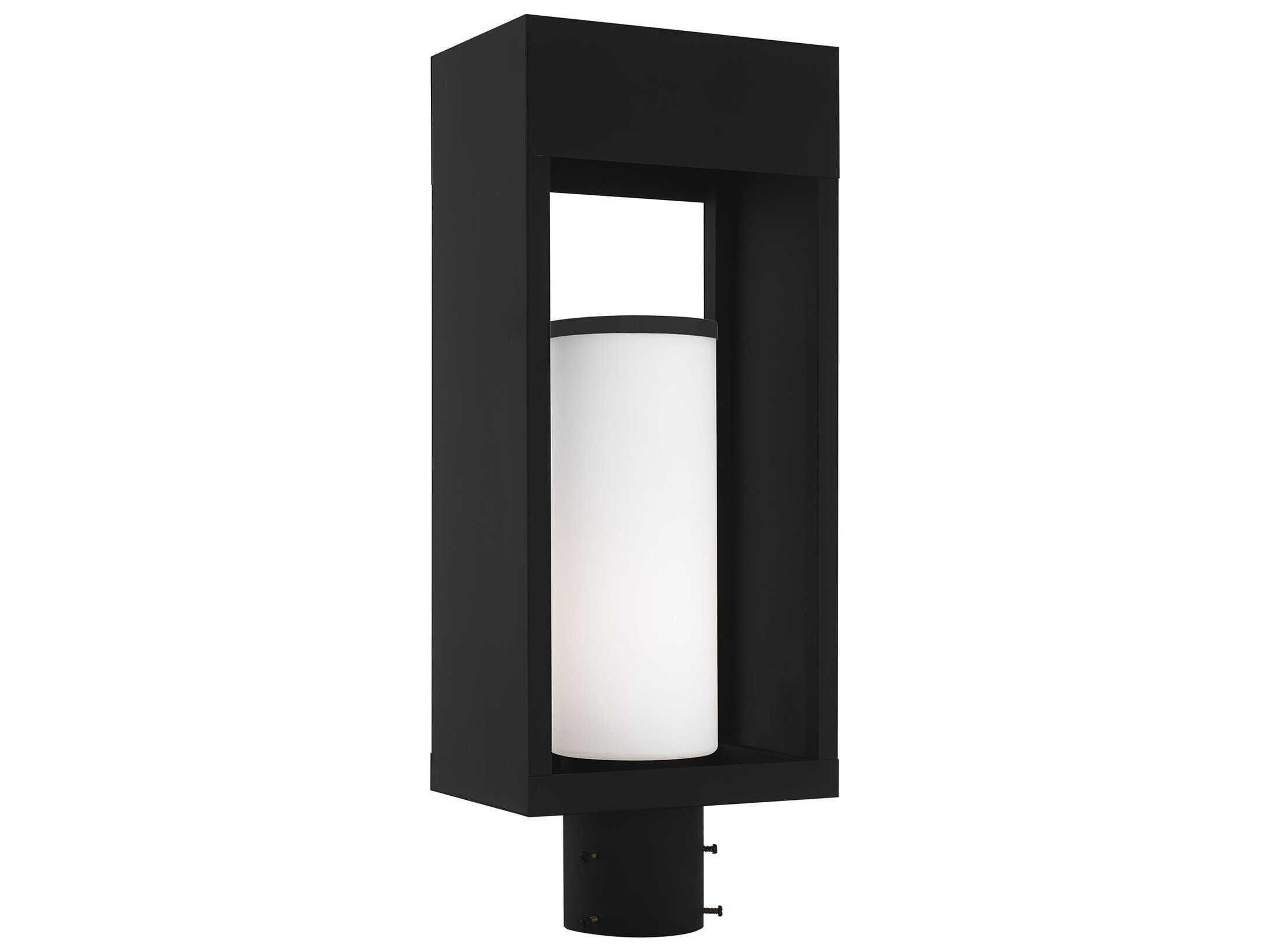 Livex Lighting Bleecker Black 1-light Outdoor Post Light