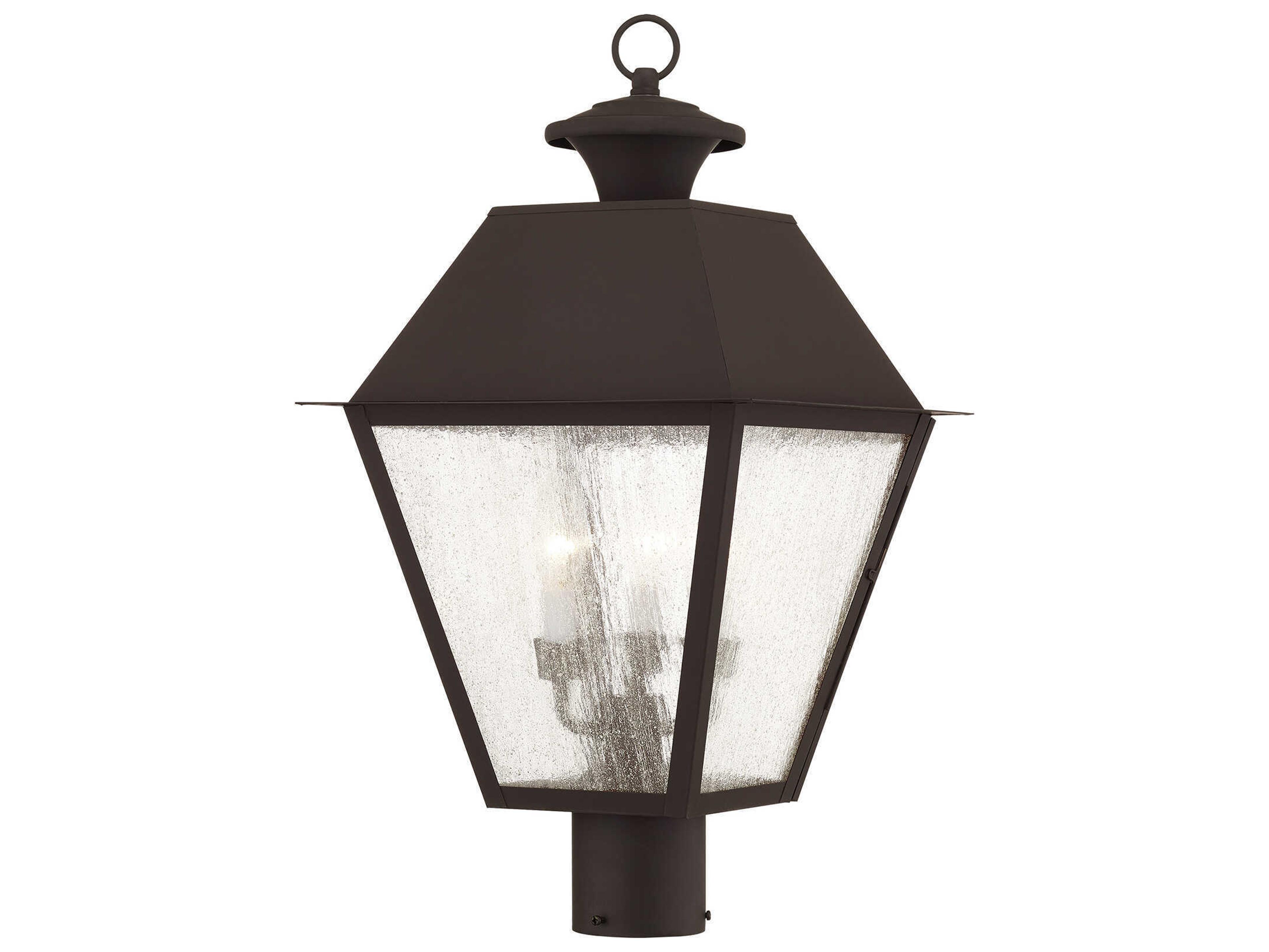Livex Lighting Mansfield 3 - Light Outdoor Post Light