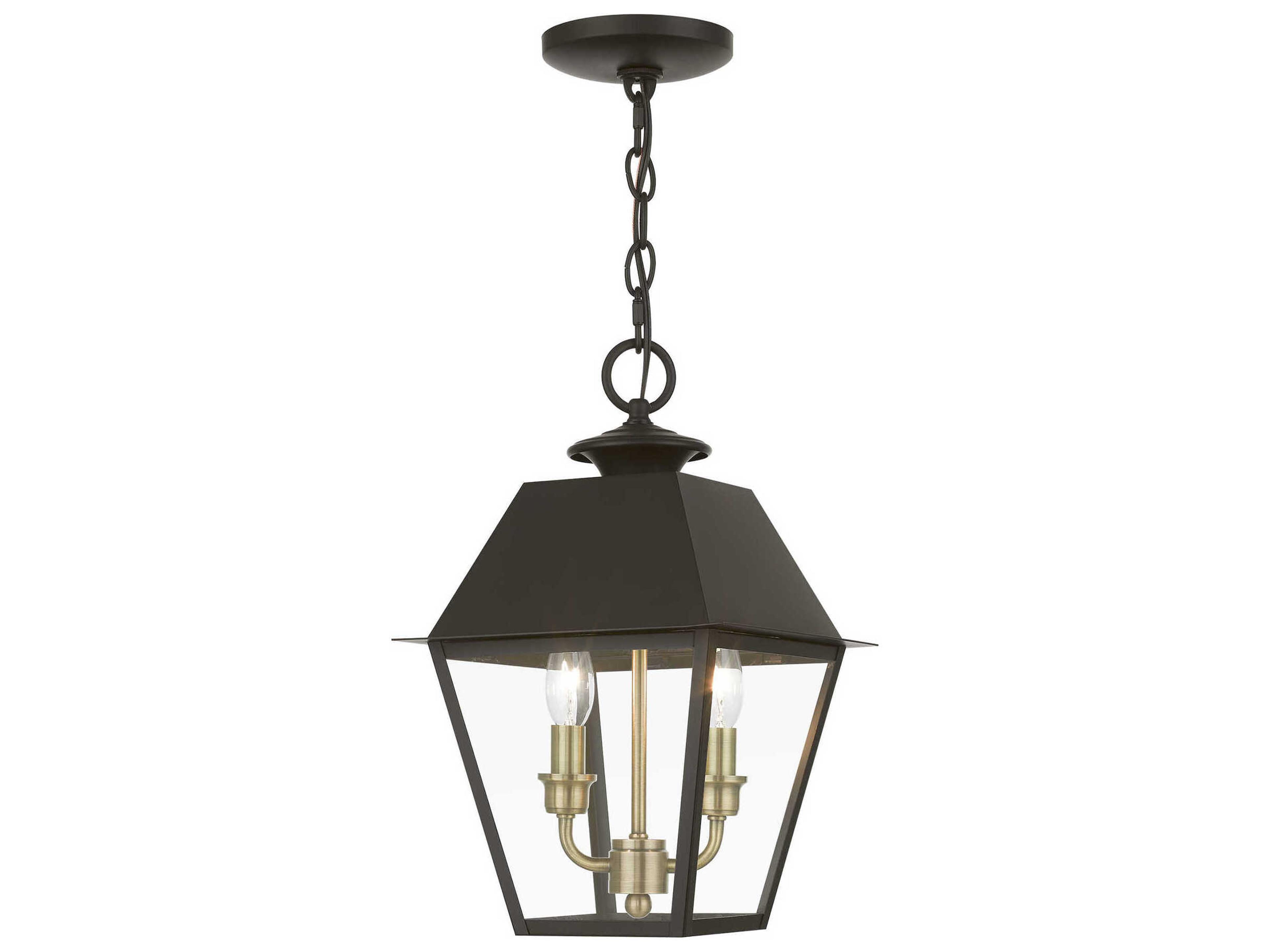 Livex Lighting Wentworth Finish Cluster 2 - Light Outdoor Hanging Light