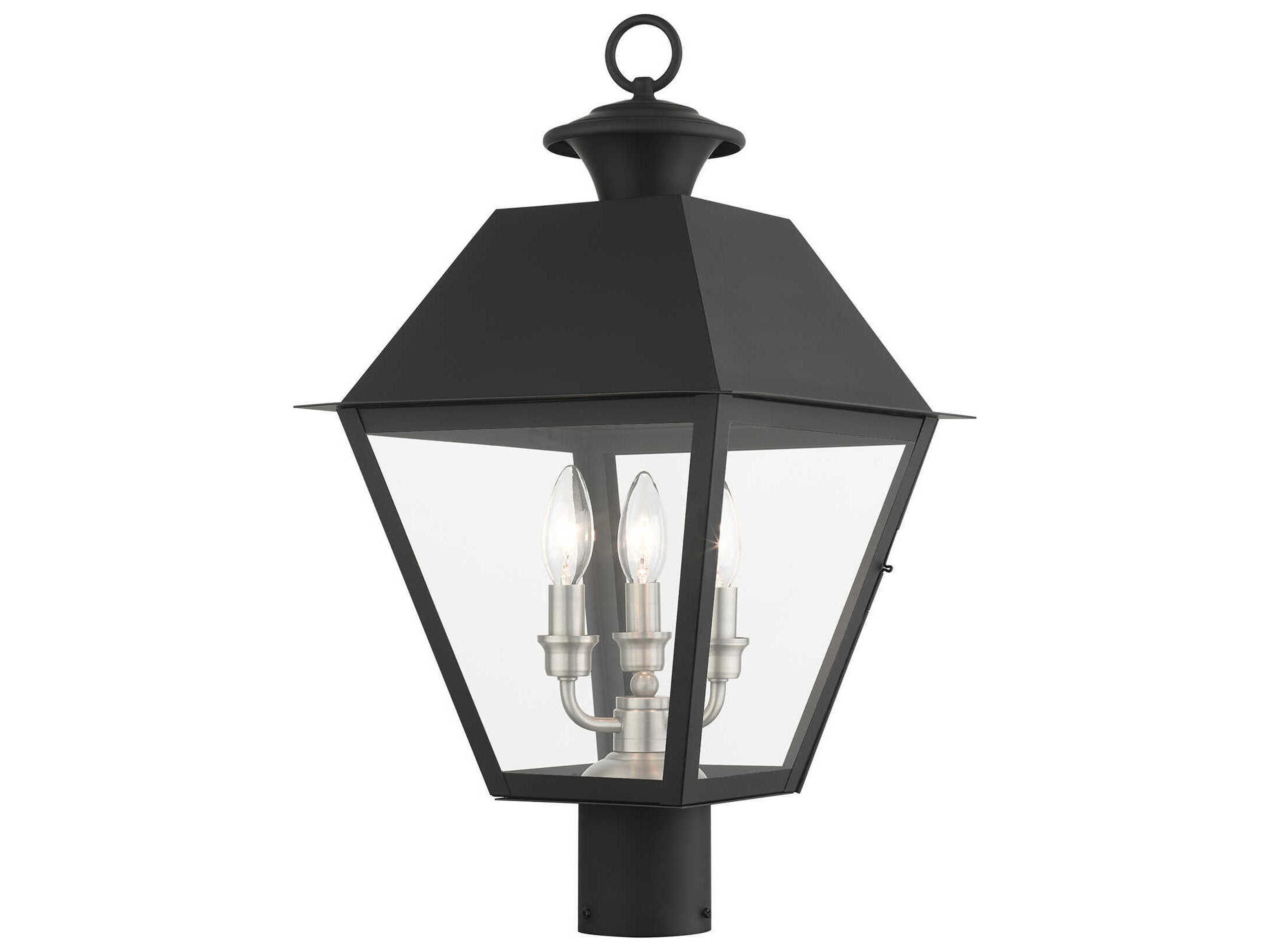 Livex Lighting Mansfield 3 - Light Outdoor Post Light