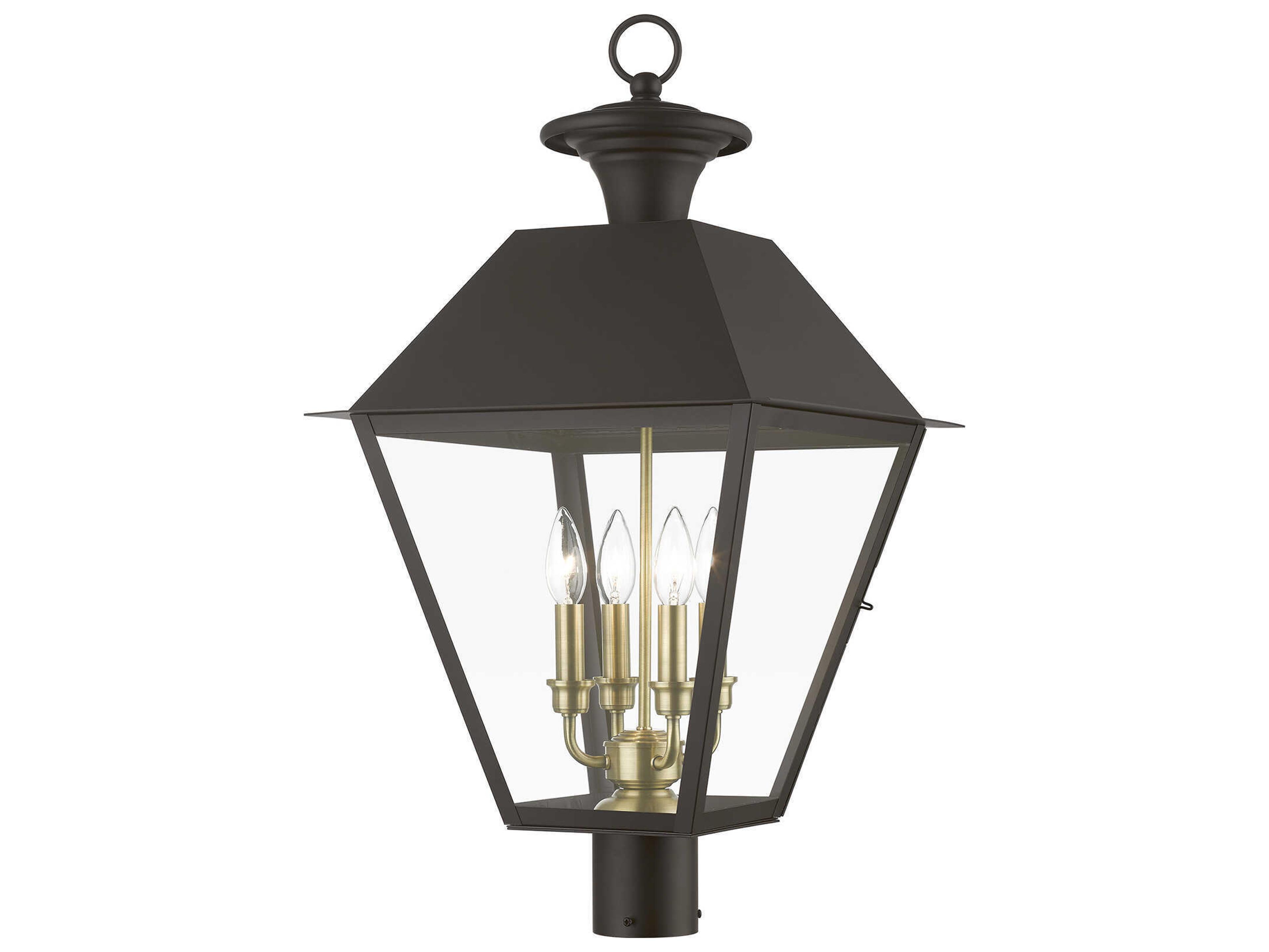 Livex Lighting Wentworth Finish Cluster 4 - Light Outdoor Post Light
