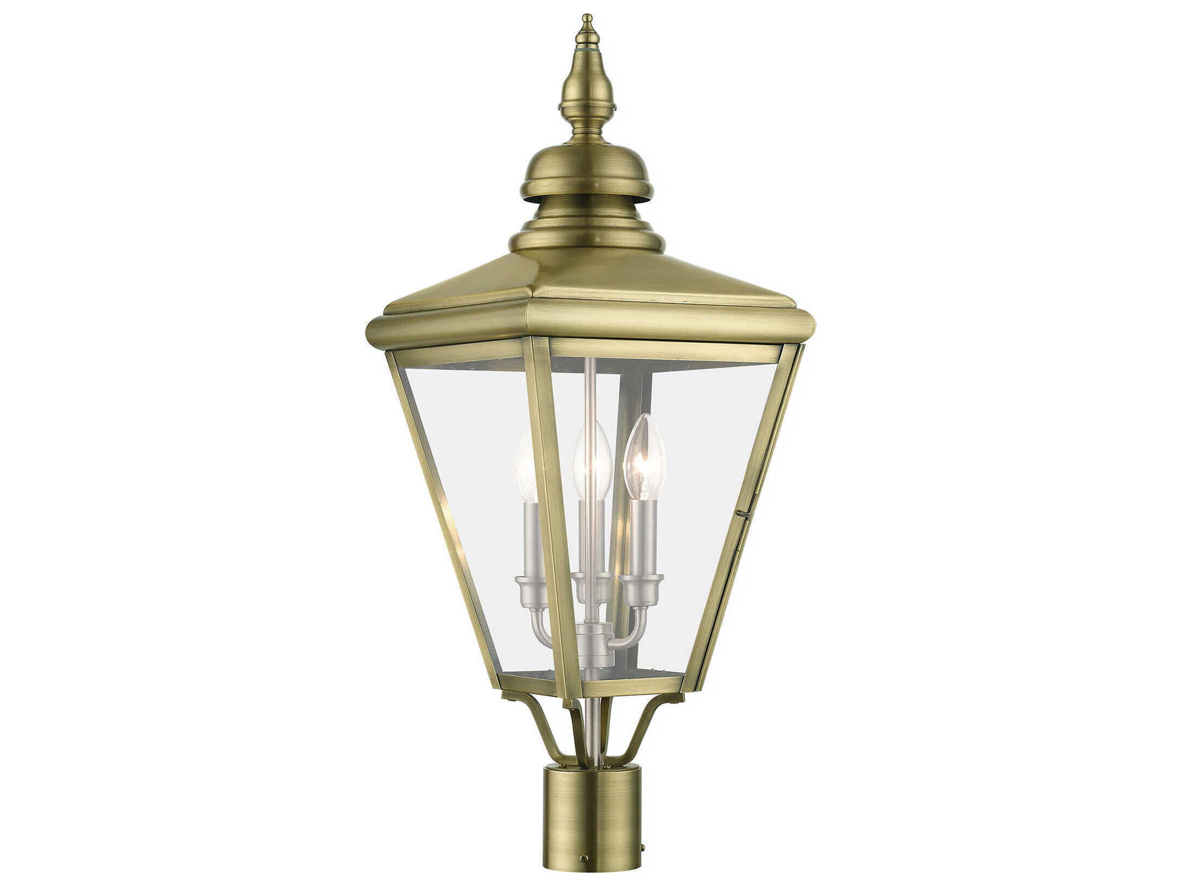 Livex Lighting Adams 3 - Light Outdoor Post Light