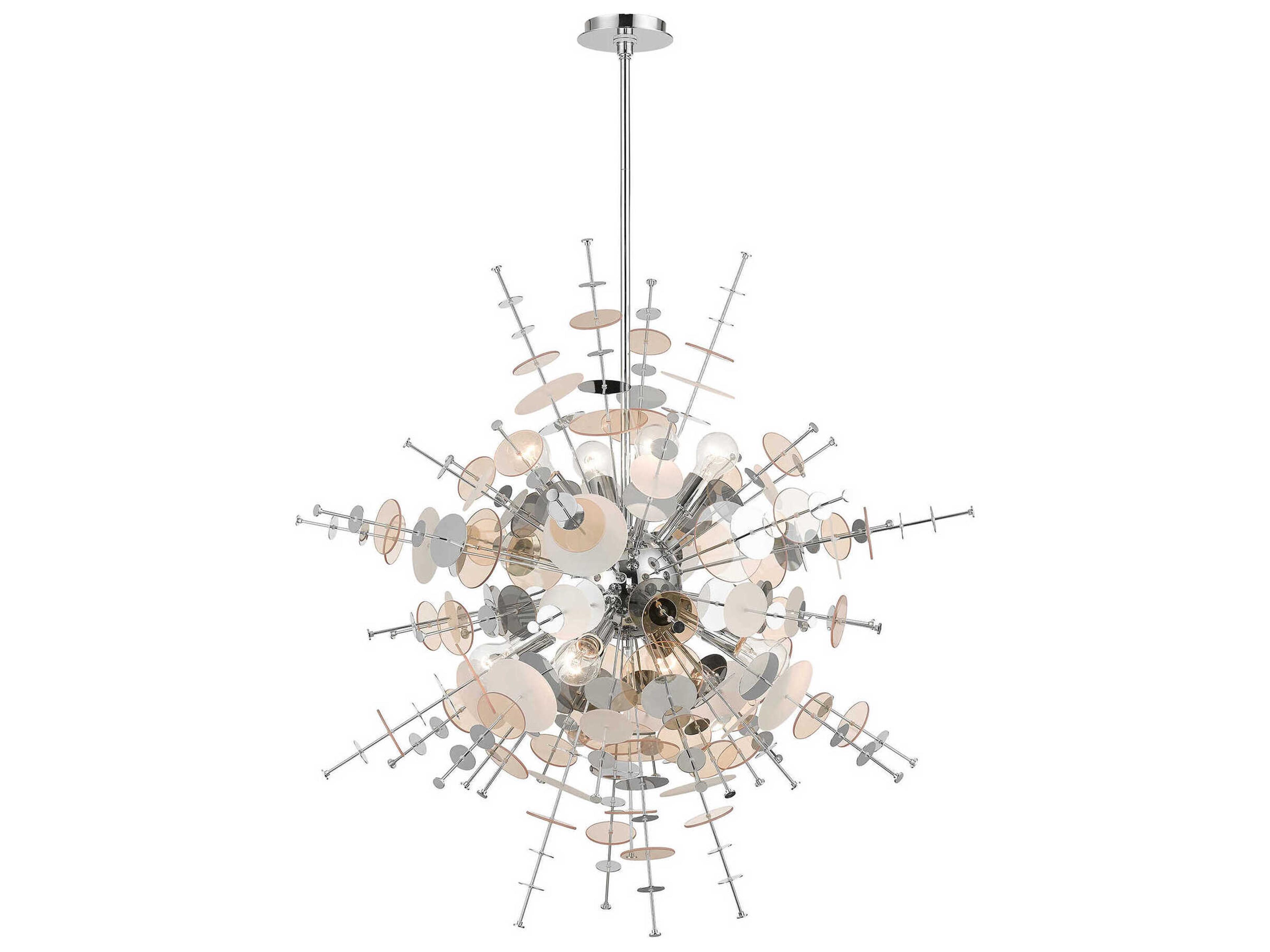 Livex Lighting Circulo 8-Light Polished Chrome Sputnik Pendant