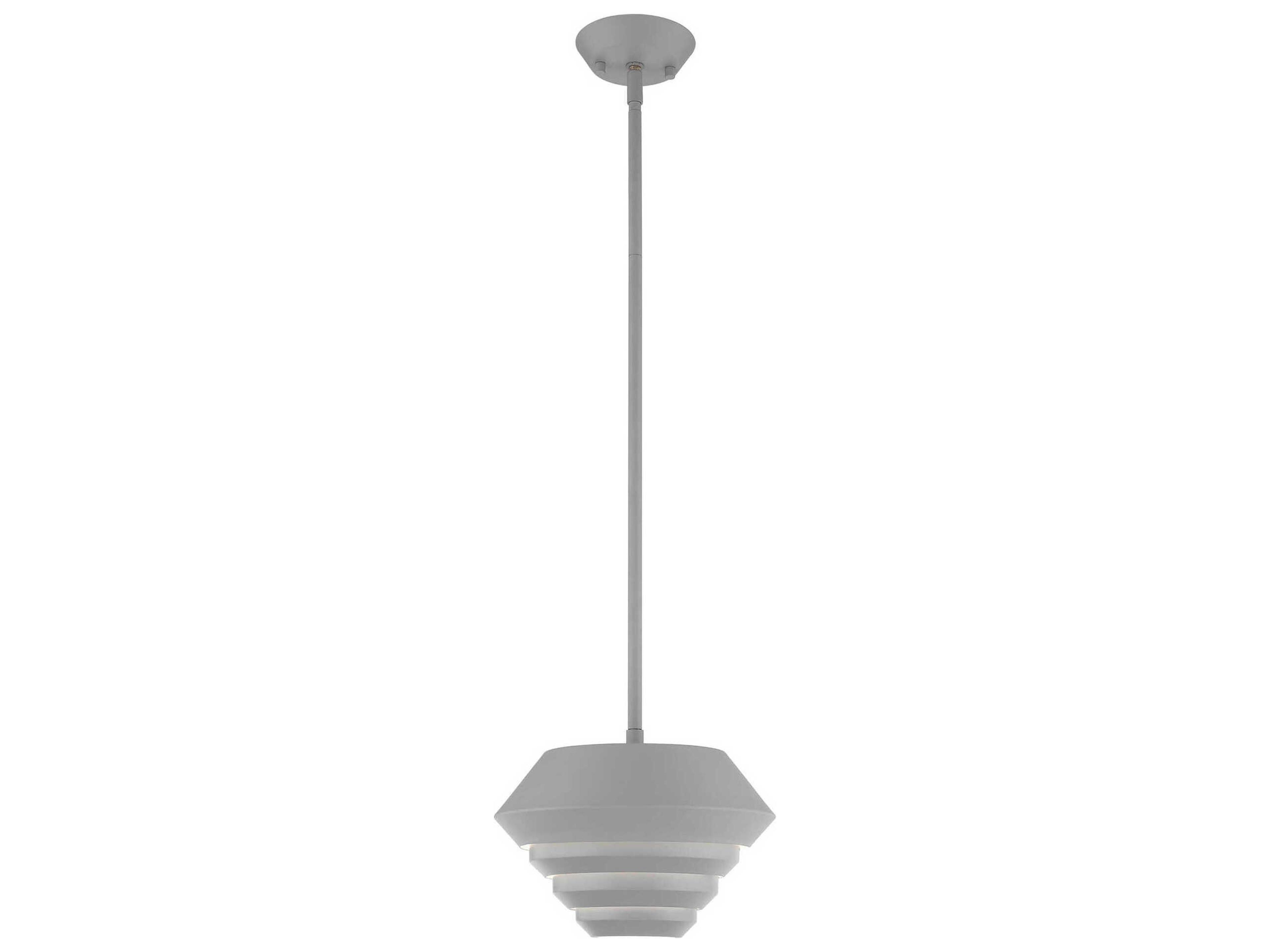 Livex Lighting Amsterdam 1-Light Nordic Gray Mini Pendant