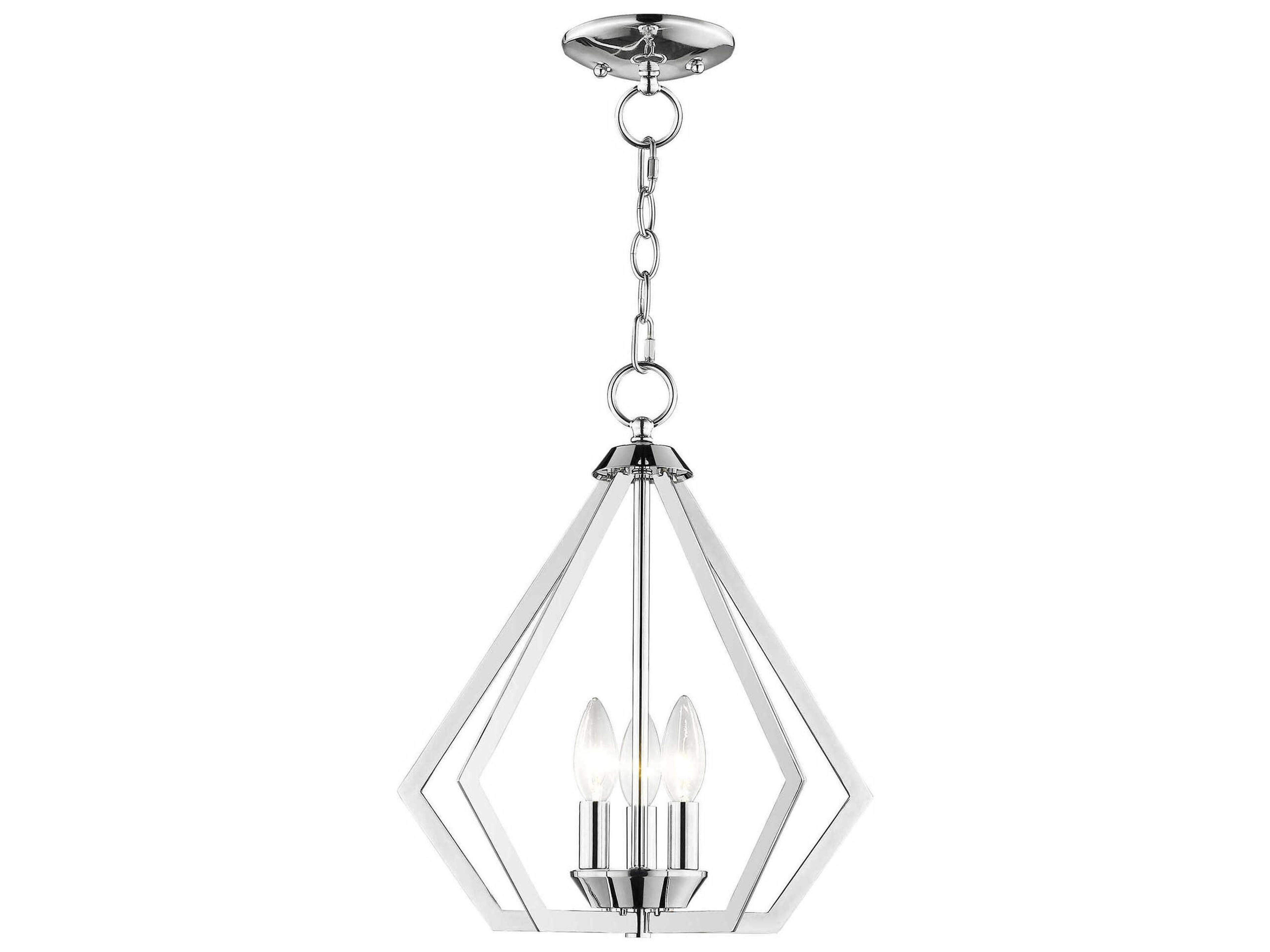 Livex Lighting Prism 3-Light Polished Chrome Pendant