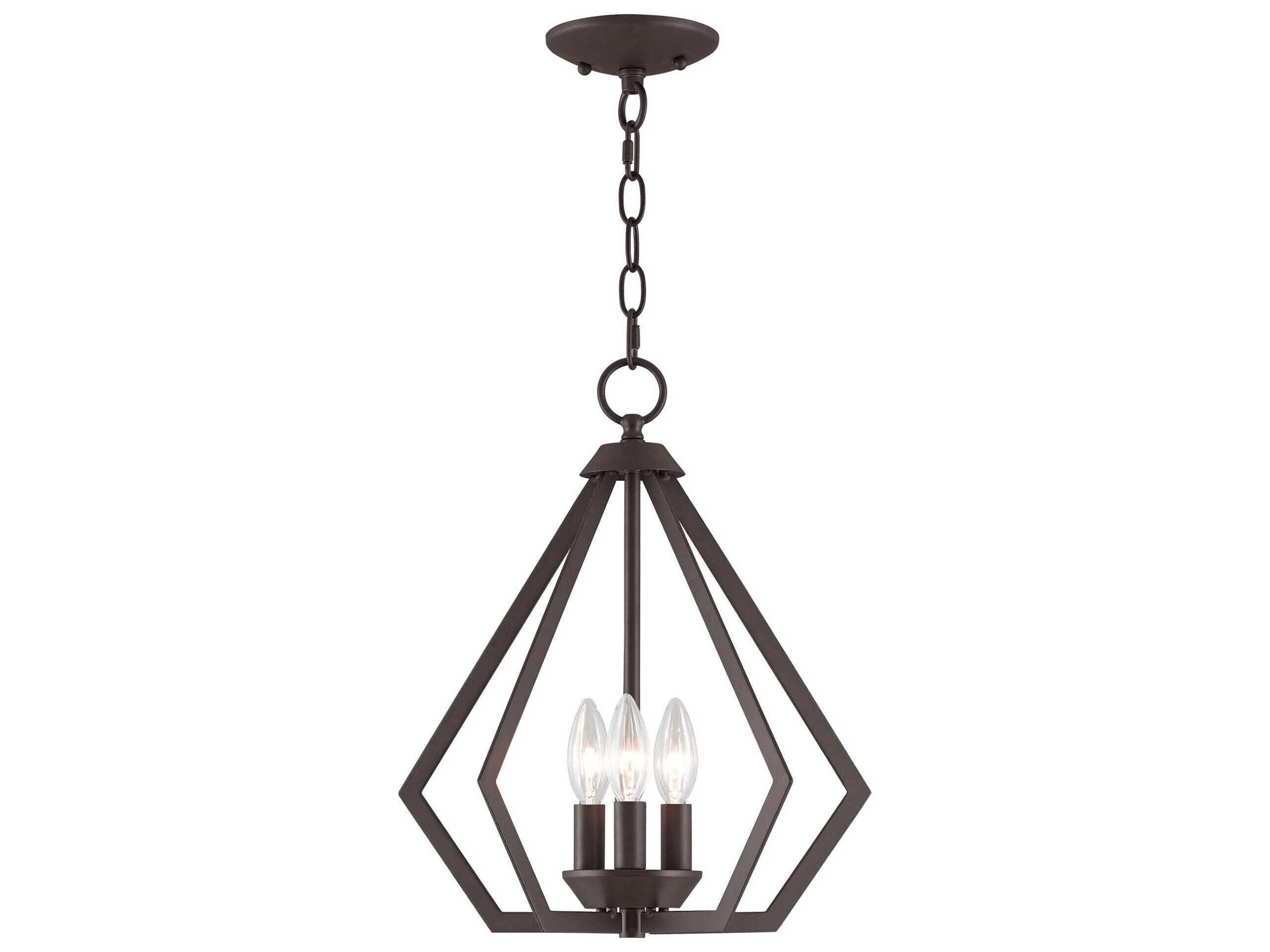 Livex Lighting Prism 3-Light Bronze Pendant